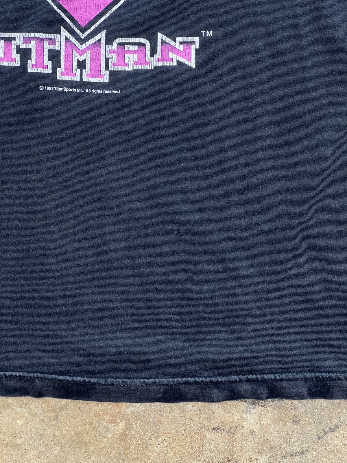 WWE Vintage WWE 1997 HitMan Bret Hart Wrestling Tee Large Size US L / EU 52-54 / 3 - 7 Thumbnail