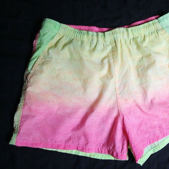 Ocean Pacific Vintage Ocean Pacific Neon Gradient Swim Shorts Size US 32 / EU 48 - 2 Thumbnail