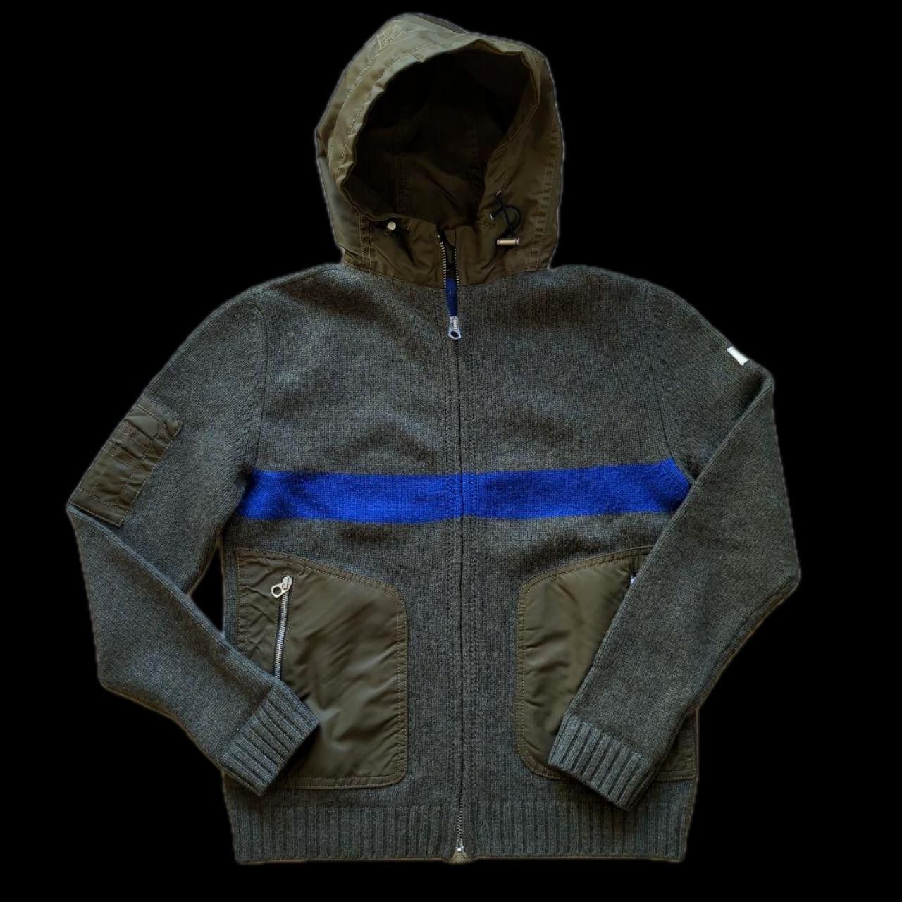 Drome DROMe 'Archive Style' Grey, Khaki & Cobalt Hoodie Size US S / EU 44-46 / 1 - 1 Thumbnail