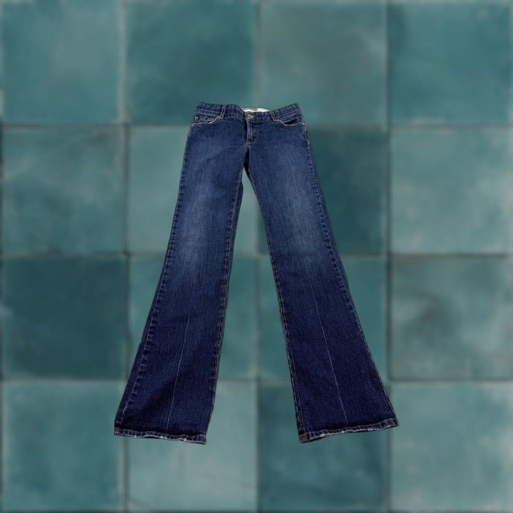 Vintage PRASAD Jeans Womens 27 Blue Bootcut Denim Made in USA Stretch Dark Wash Size 27" / US 4 / IT 40 - 1 Thumbnail