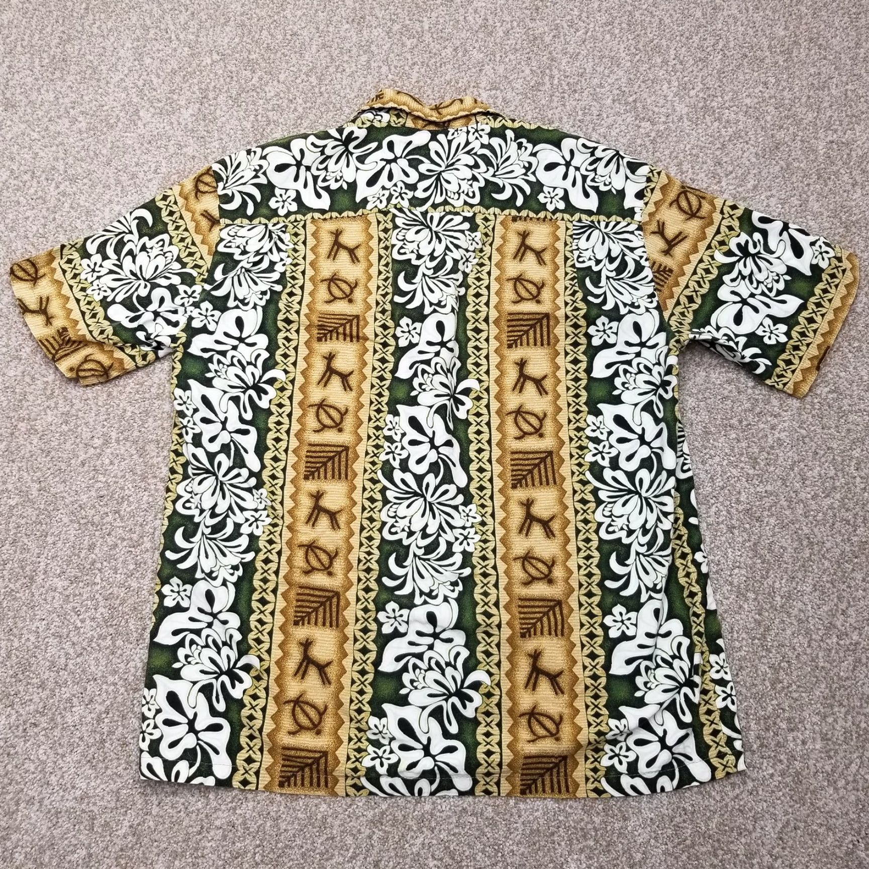 Vintage Winnie Fashion Shirt Men S Button Floral Casual Hawaiian Tribal Shirt Size US S / EU 44-46 / 1 - 6 Thumbnail