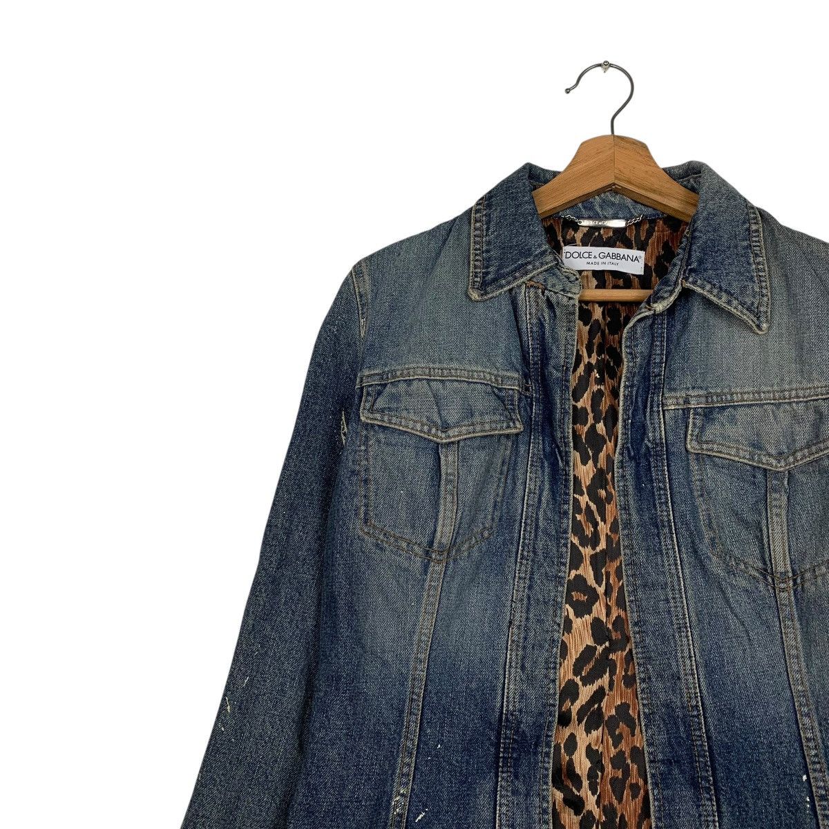Dolce & Gabbana Dolce & Gabbana Buttonless Denim Trucker Jacket Size M / US 6-8 / IT 42-44 - 6 Thumbnail