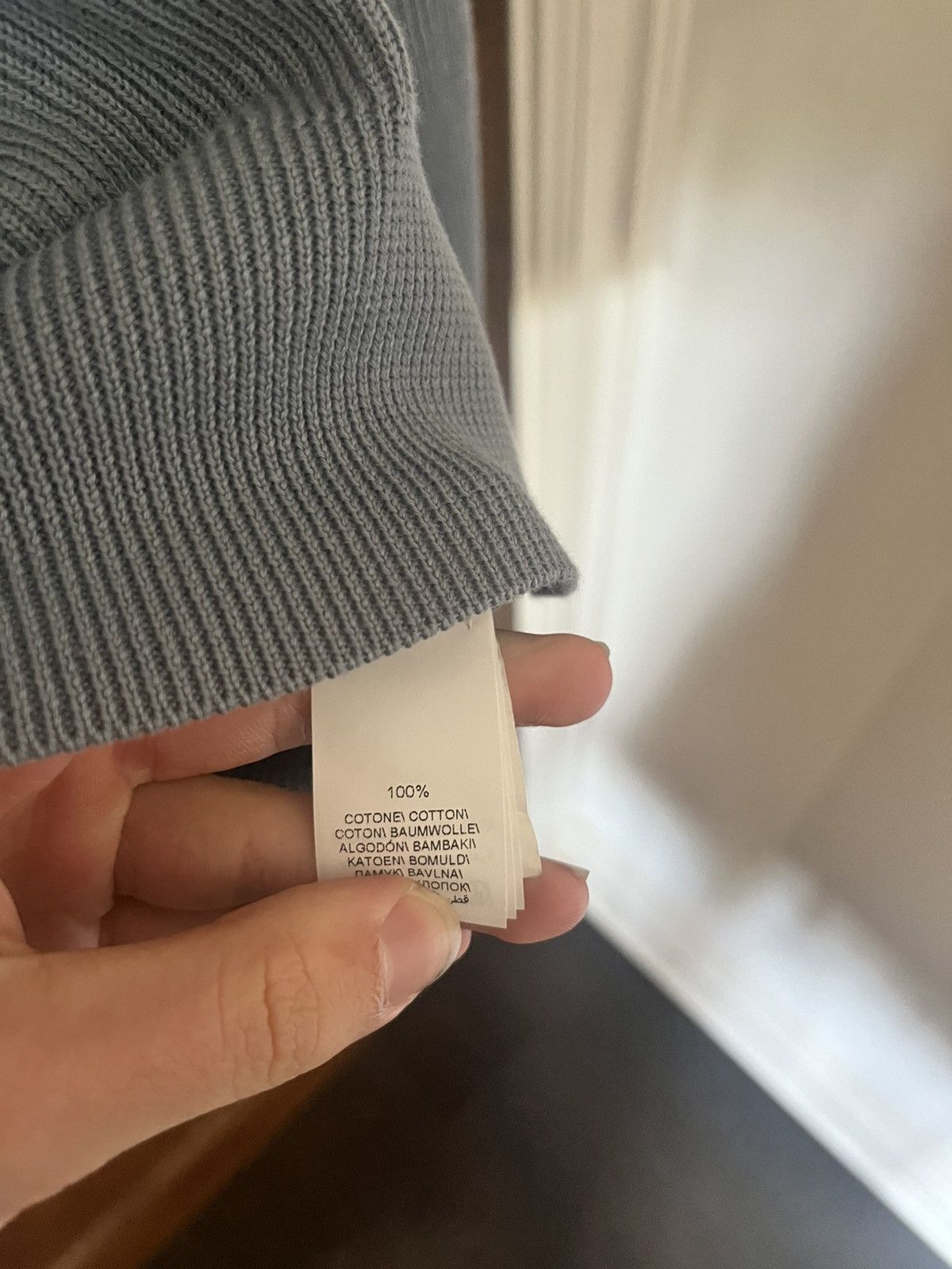 Brunello Cucinelli Brunello cucinelli light blue ribbed quarter zip size 50 Size US M / EU 48-50 / 2 - 3 Thumbnail