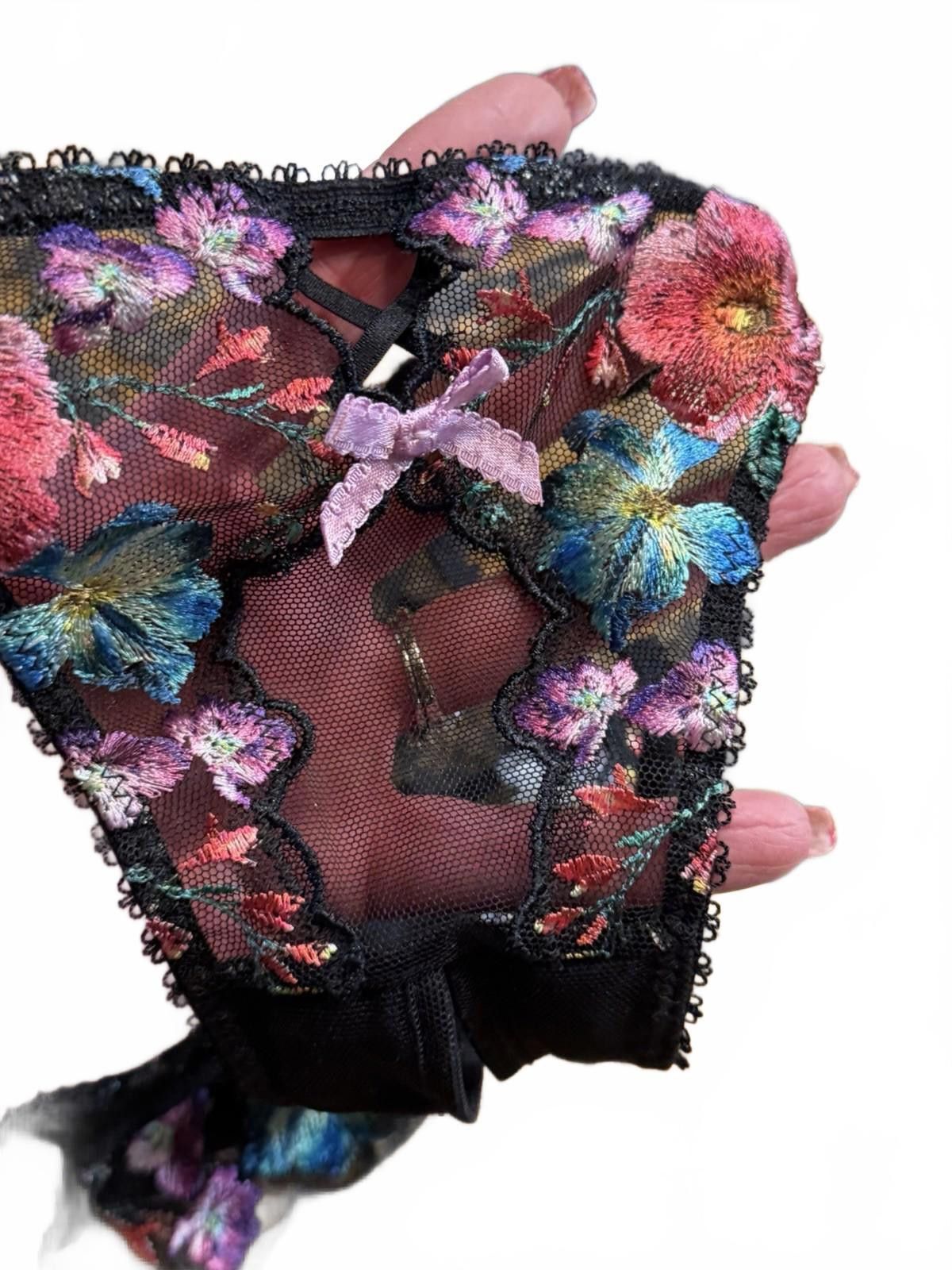 Other VICTORIA'S SECRET VERY SEXY String Bikini Panty S Floral NWT Size ONE SIZE - 1 Thumbnail