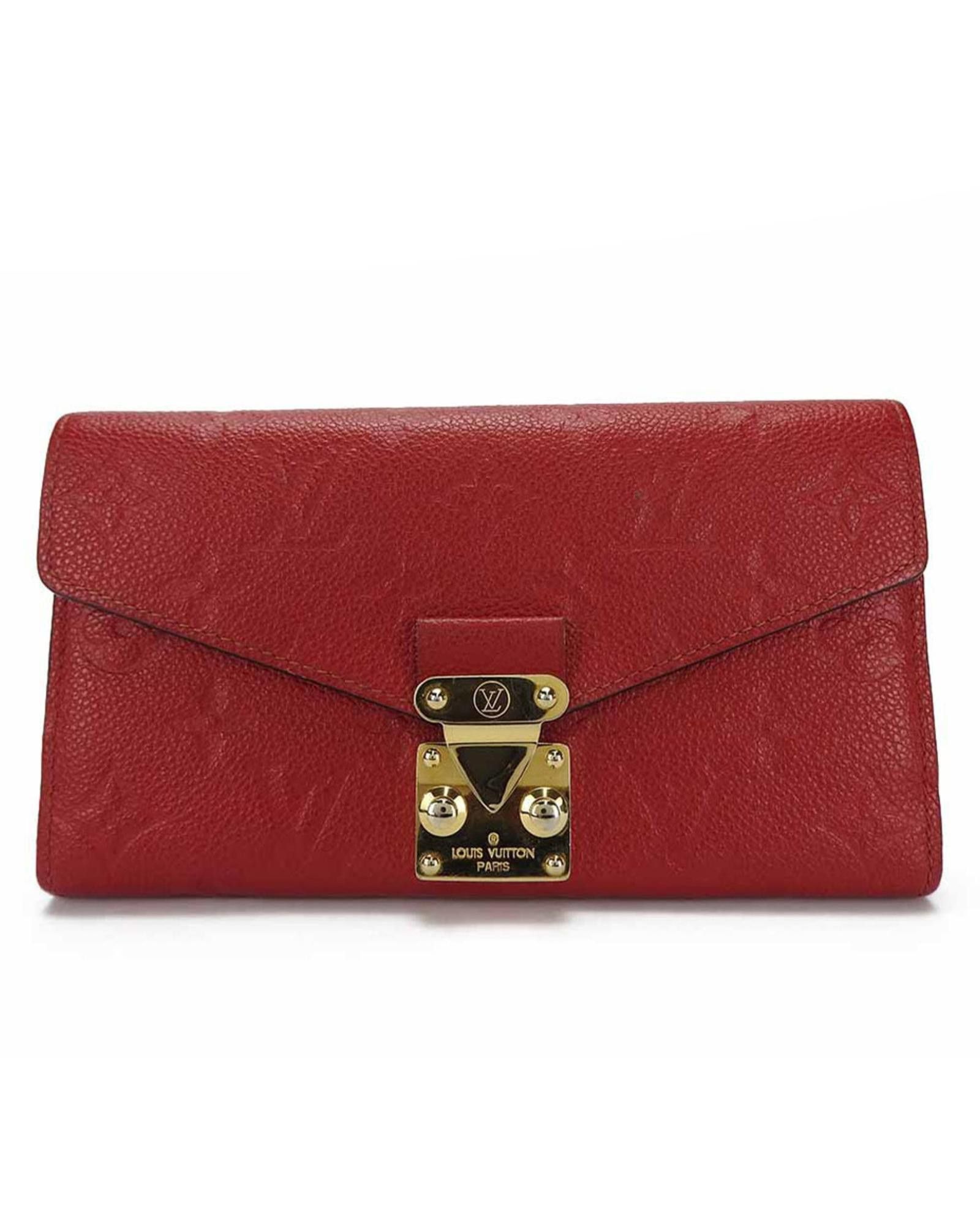 image of Louis Vuitton Elegant Red Canvas Wallet, Women's