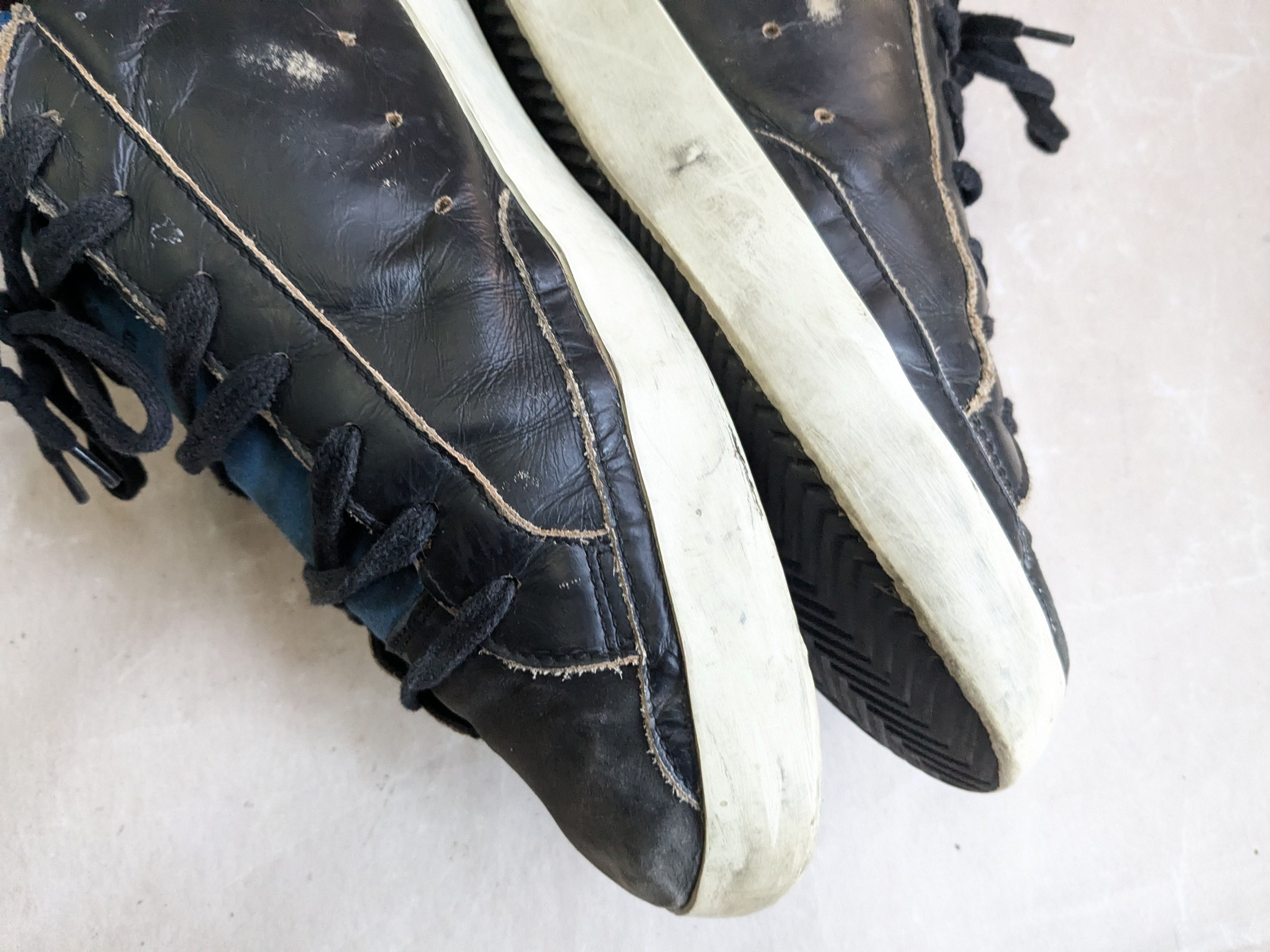 Golden Goose Golden Goose Superstar 12 45 Black Blue Low Tops Size US 12 / EU 45 - 12 Thumbnail