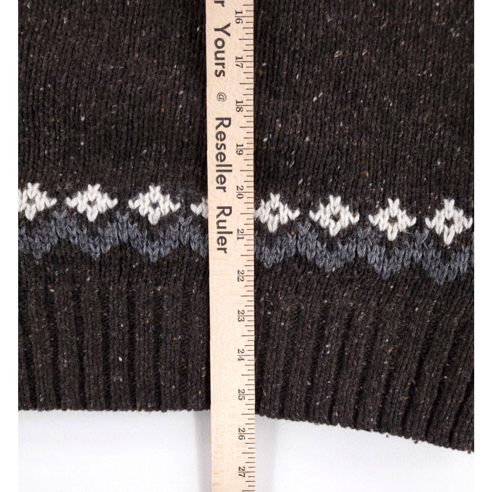 Zara Zara Man Nordic Sweater Brown White Gray Long Sleeve Mens M Size US M / EU 48-50 / 2 - 5 Thumbnail