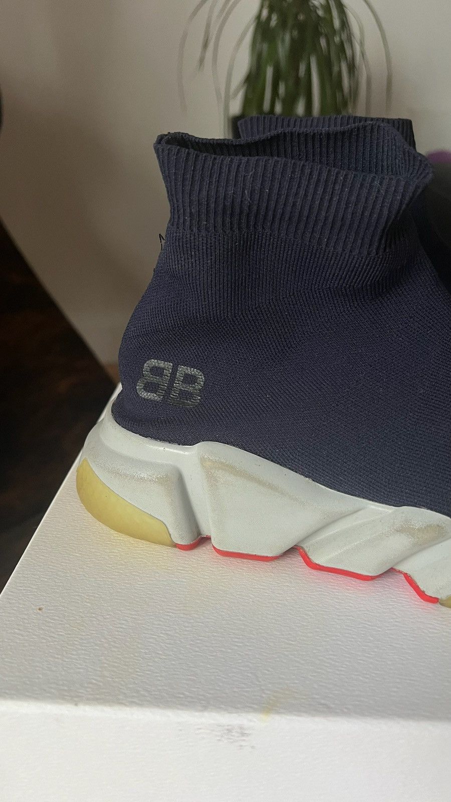 Balenciaga Balenciaga navy Sock Trainers Size US 7 / EU 40 - 6 Thumbnail