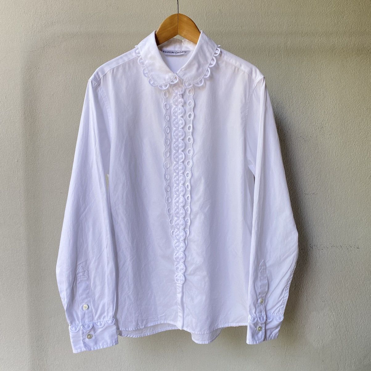 Tsumori Chisato Tsumori Chisato White Ruffle Collar Blouse Size XS / US 0-2 / IT 36-38 - 3 Thumbnail