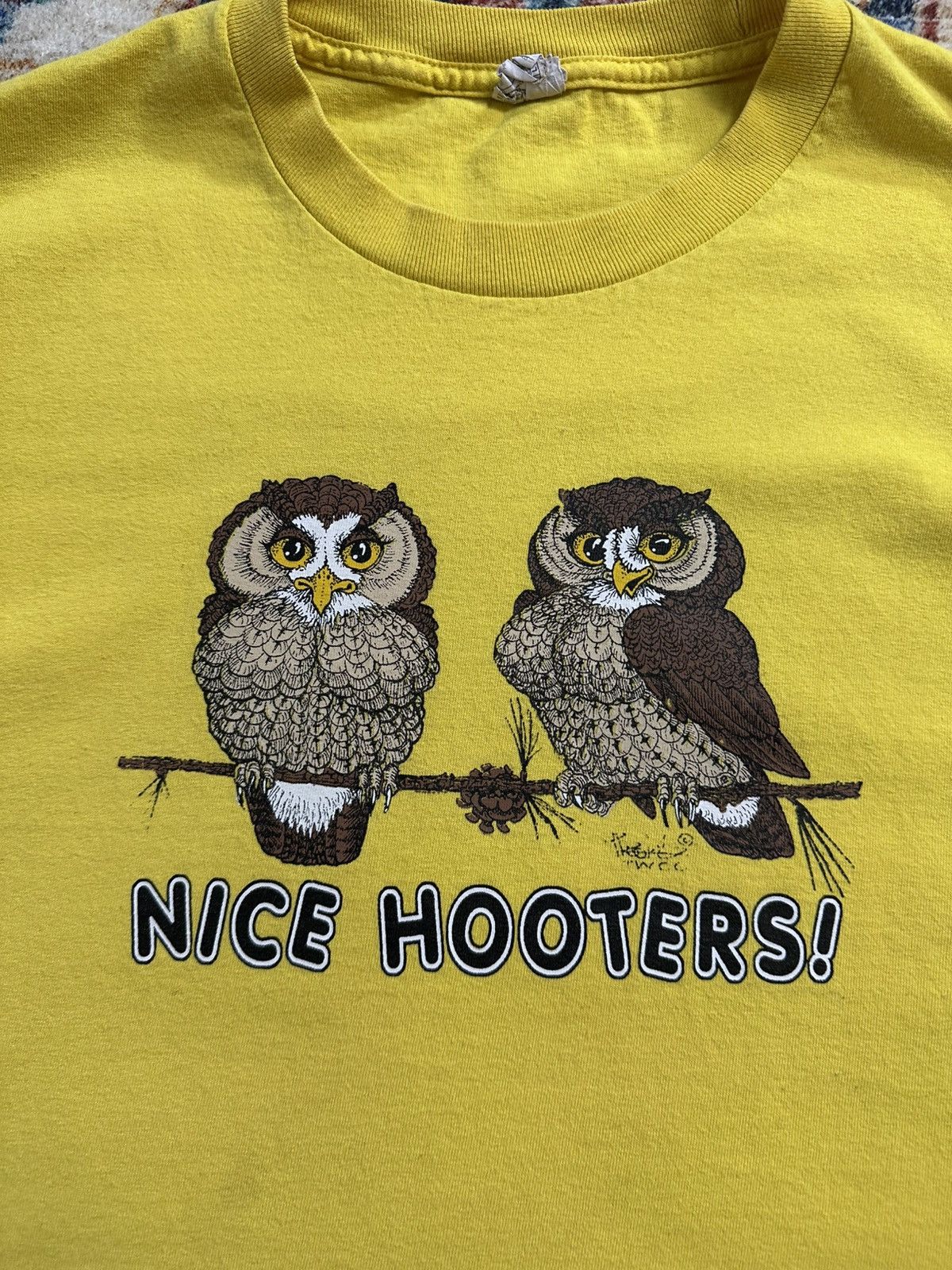 Vintage Vintage Nice Hooters Owls T-shirt Large Size US L / EU 52-54 / 3 - 4 Thumbnail