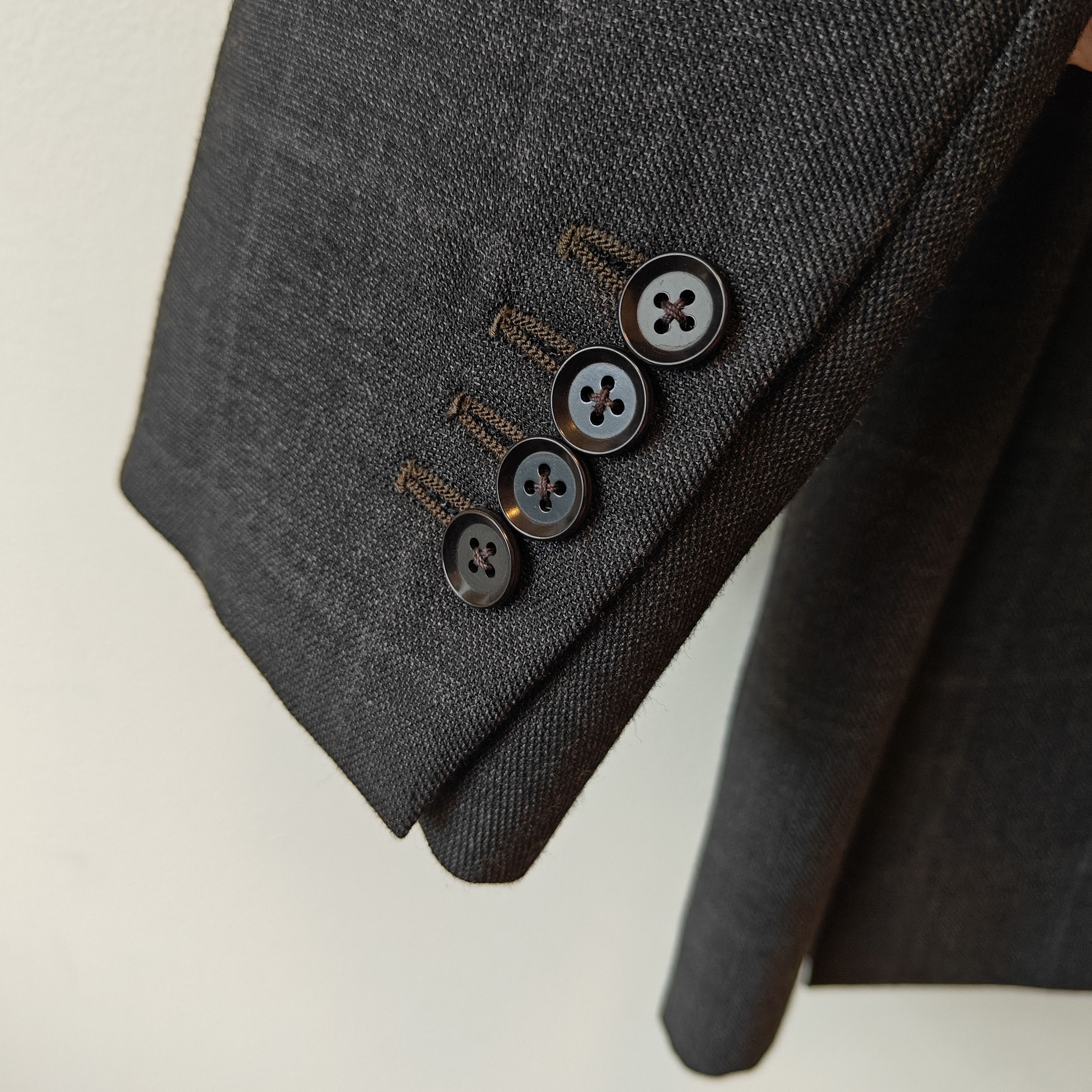 Ring Jacket Ring Jacket Grey Plaid Check Wool Blazer Made in Japan Size 46R - 20 Thumbnail
