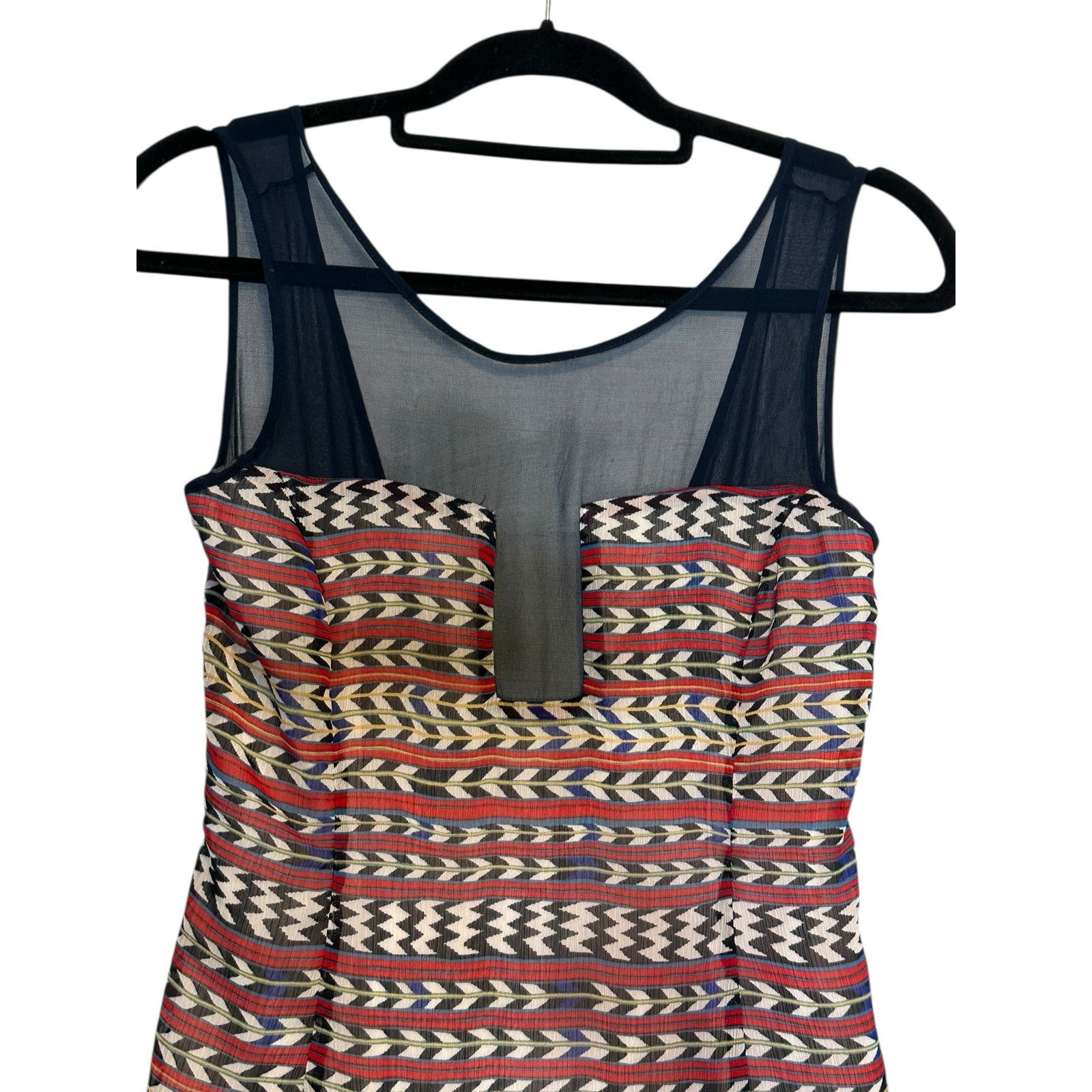 Mara Hoffman Mara Hoffman Red Blue Combo Stripe Mini Dress 0 Size XS / US 0-2 / IT 36-38 - 7 Thumbnail