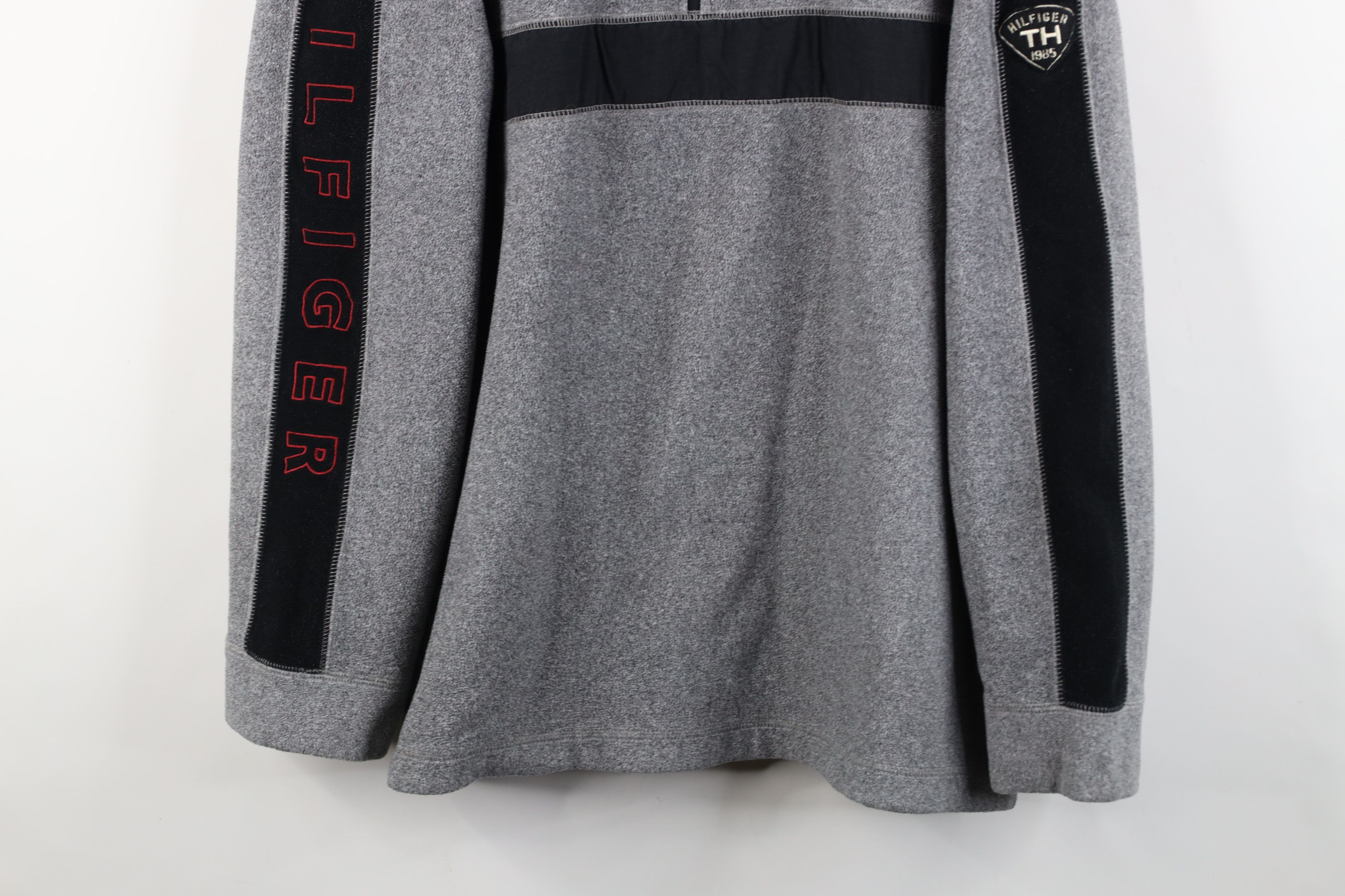 Tommy Hilfiger Vintage 90s Tommy Hilfiger Block Half Zip Fleece Sweater Size US XL / EU 56 / 4 - 3 Thumbnail