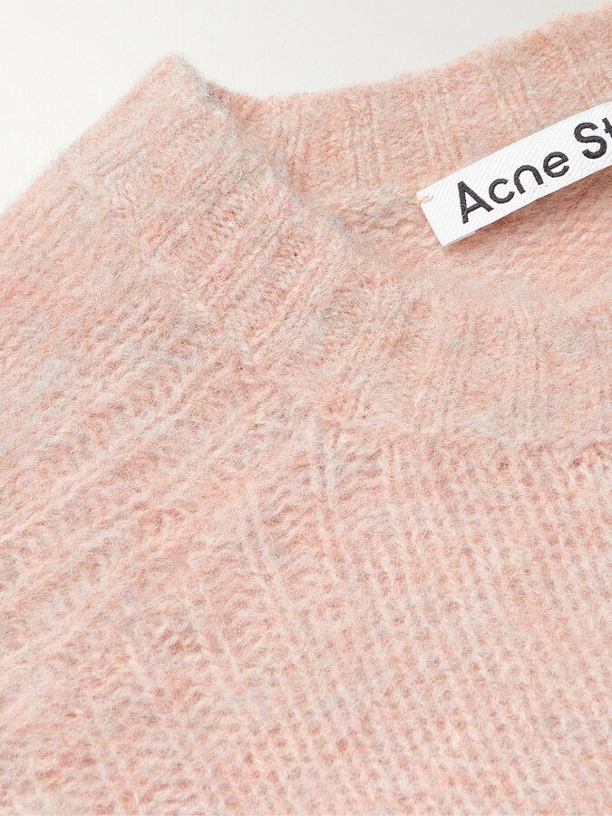 Acne Studios Brushed ​Shetland Wool Sweater - Pink Size US M / EU 48-50 / 2 - 12 Thumbnail