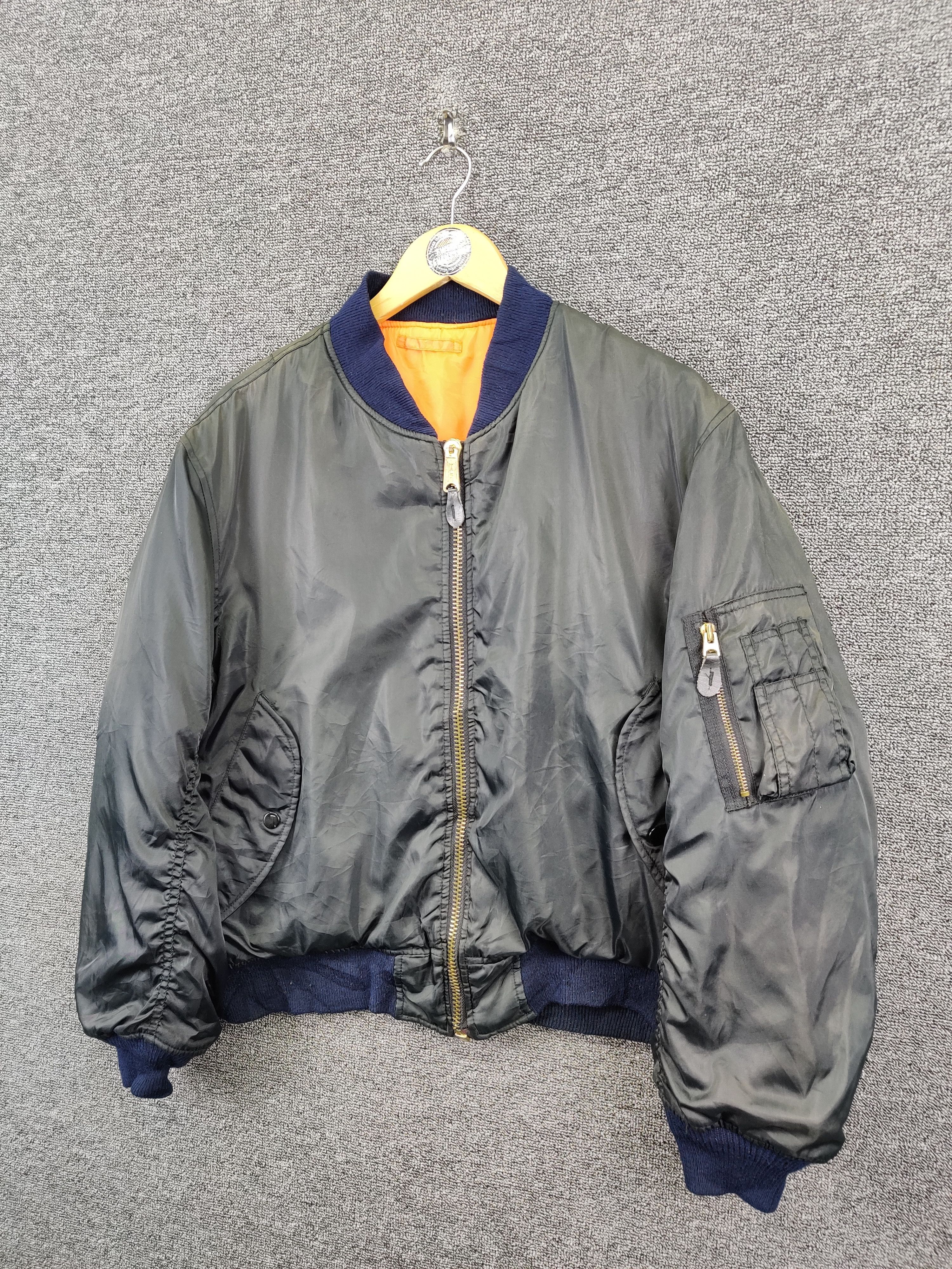 Vintage Vintage MA-1 Intermediate Flight Bomber Jacket Size US L / EU 52-54 / 3 - 2 Thumbnail