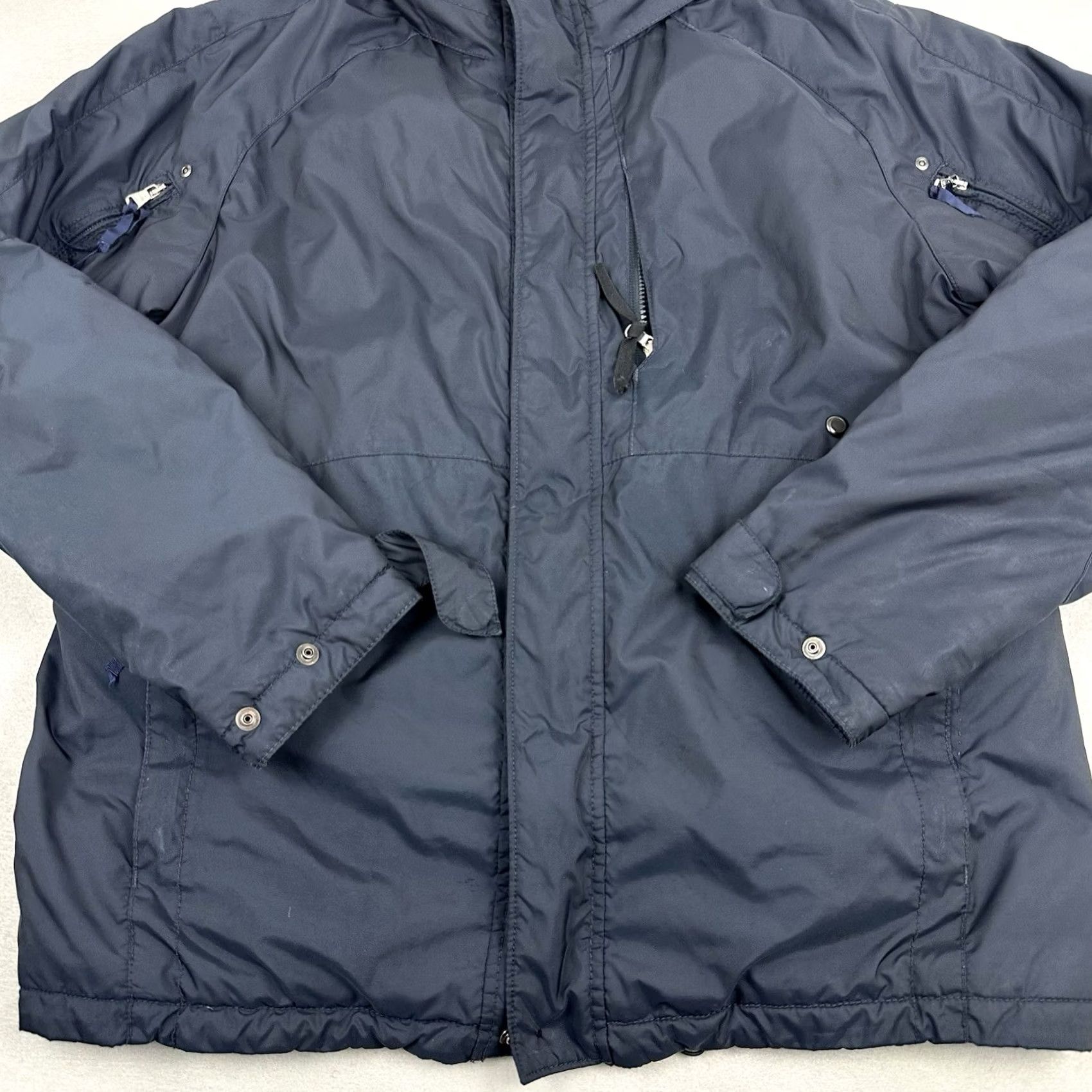 Polo Ralph Lauren VINTAGE Polo Ralph Lauren Coat Jacket Men Large Blue Windbreaker Hooded Full Zip Pockets Logo Casual Outdoor Winter Fall Spring L Mens Size US L / EU 52-54 / 3 - 3 Thumbnail