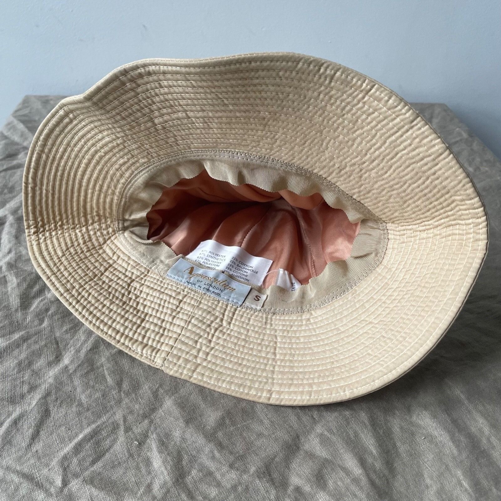 Aquascutum Aquascutum Vintage Beige Сloche Hat 9130AC Size ONE SIZE - 5 Thumbnail