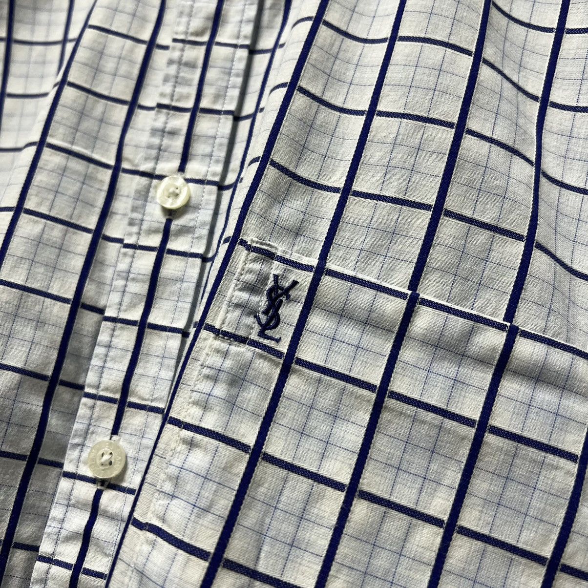 Yves Saint Laurent Yves Saint Laurent Vintage short sleeve crazy shirt y2k Size US M / EU 48-50 / 2 - 10 Thumbnail
