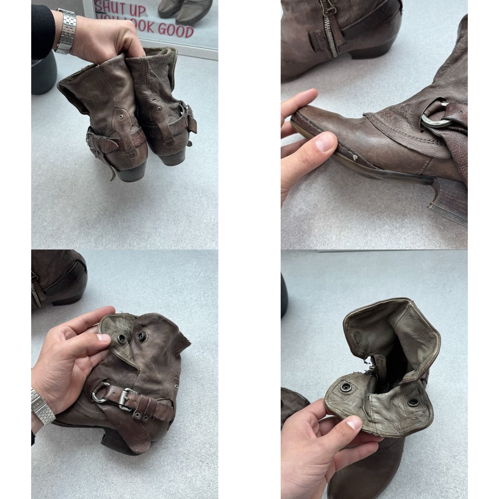 A.S.98 VINTAGE A.S.98 Airstep Ankle Leather Biker Boot Women Size 39 US 8.5 Brown Size US 9 / IT 39 - 8 Thumbnail