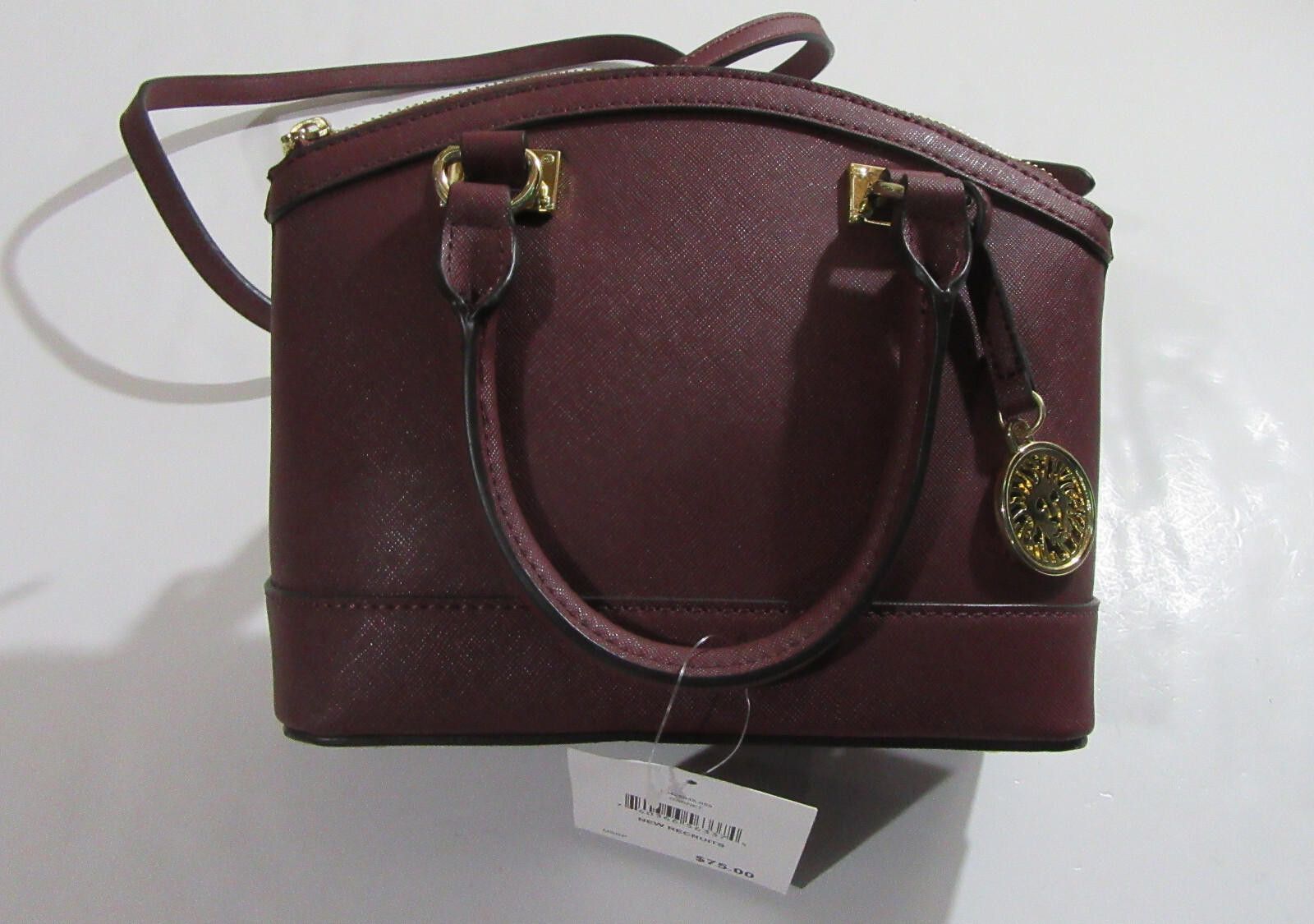 Designer Anne Klein New Recruits Crossbody Bag Garnet Burgundy NWT Size ONE SIZE - 4 Thumbnail