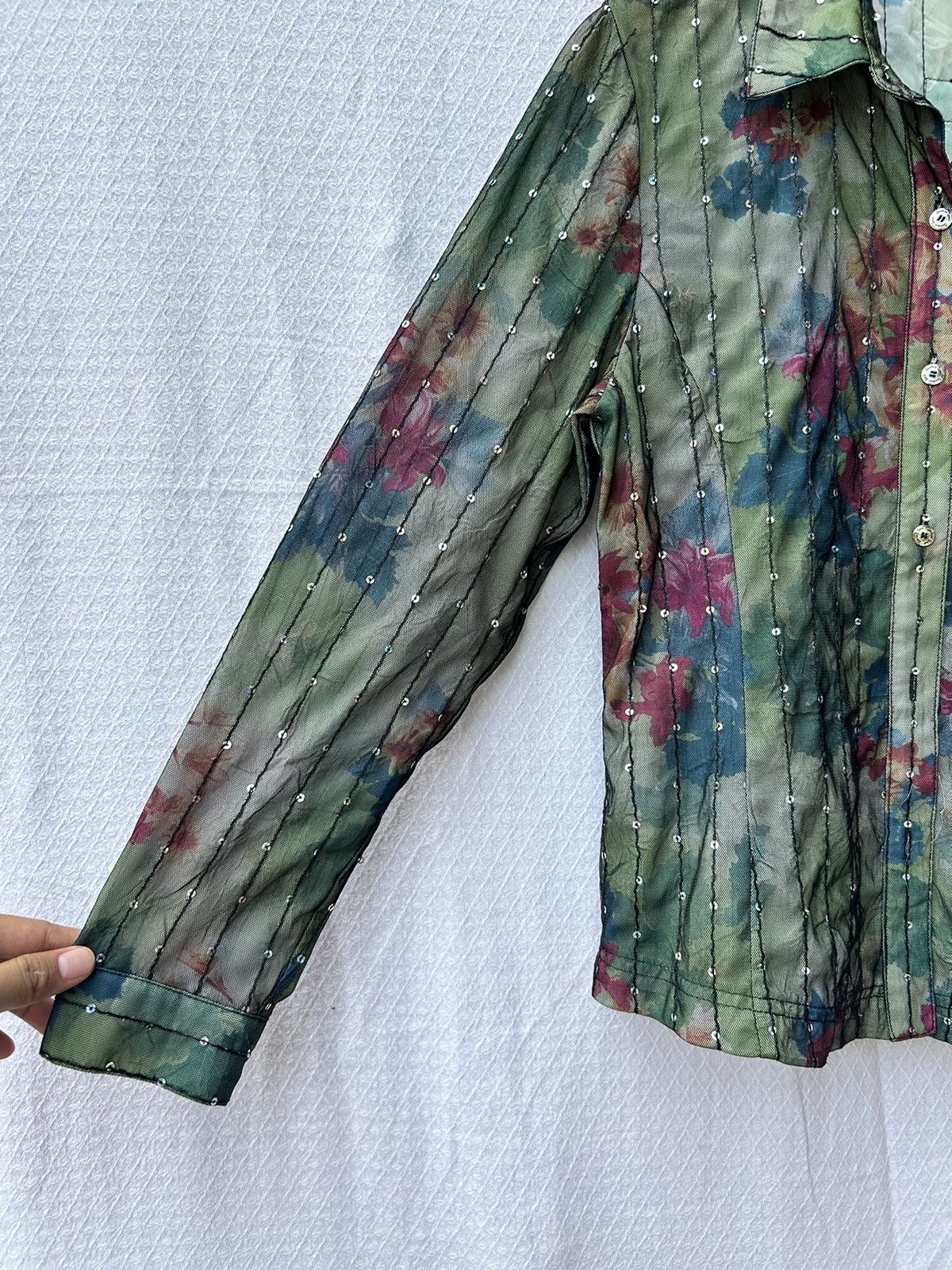 Japanese Brand Sportiva japanese flowers Issey shirt Size US M / EU 48-50 / 2 - 6 Thumbnail