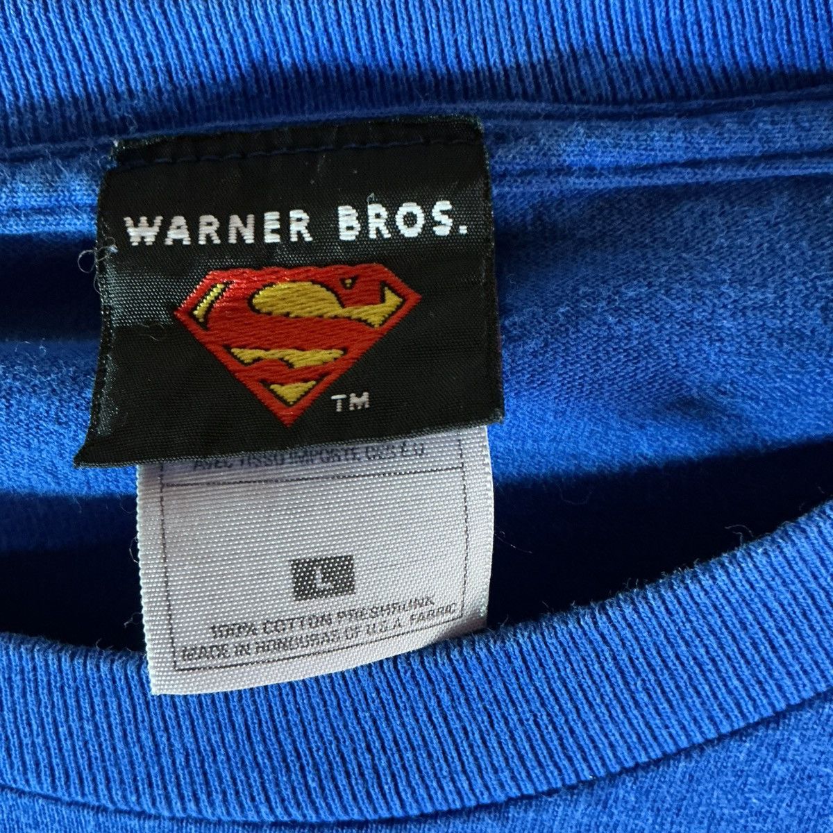 Other Superman Men’s Large Warner Bros. Logo Blue Tee cotton Size US L / EU 52-54 / 3 - 6 Thumbnail