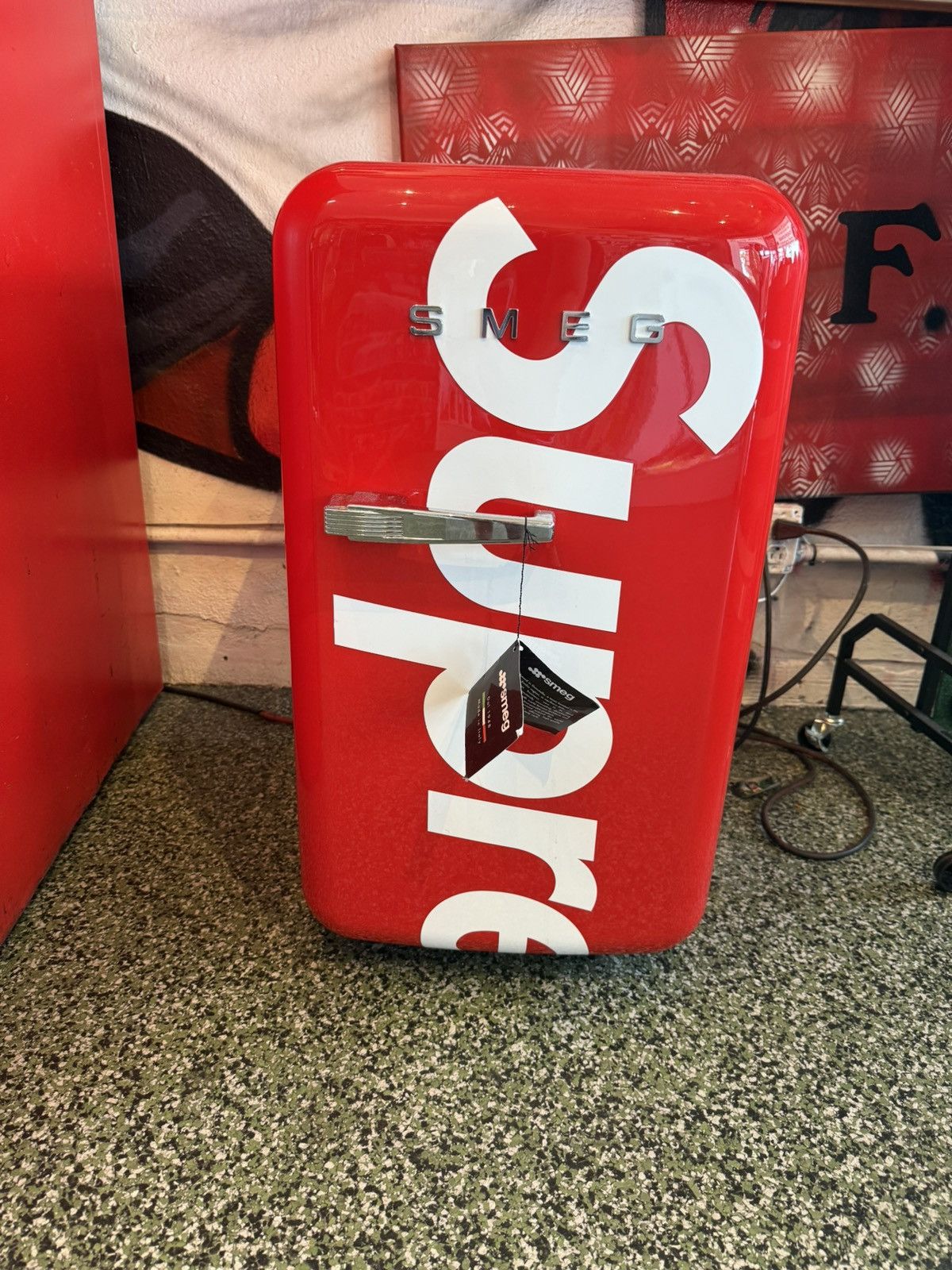 Supreme smeg mini fridge
