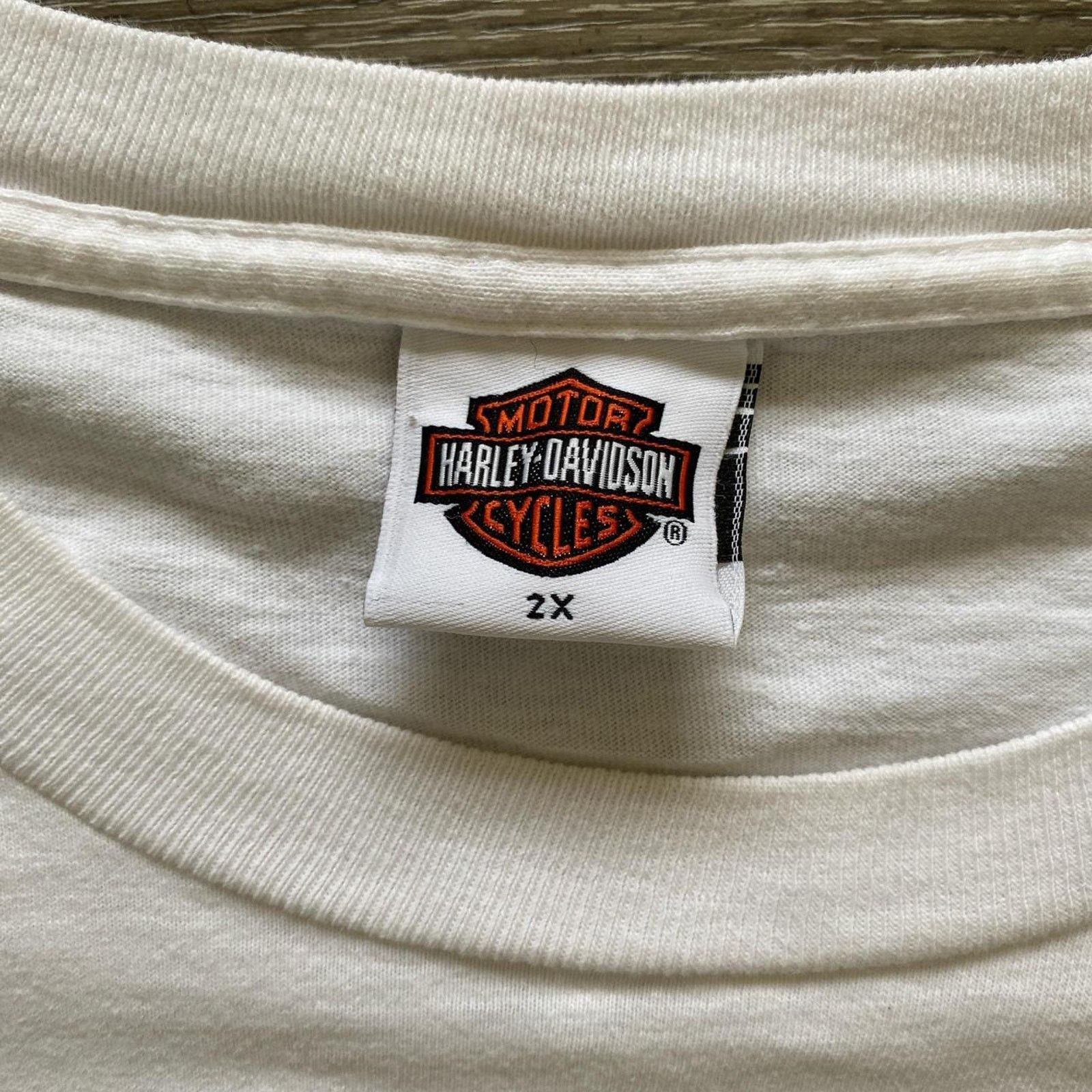 Harley Davidson × Vintage Vintage Flame Harley Davidson Long Sleeve Size US XXL / EU 58 / 5 - 6 Thumbnail