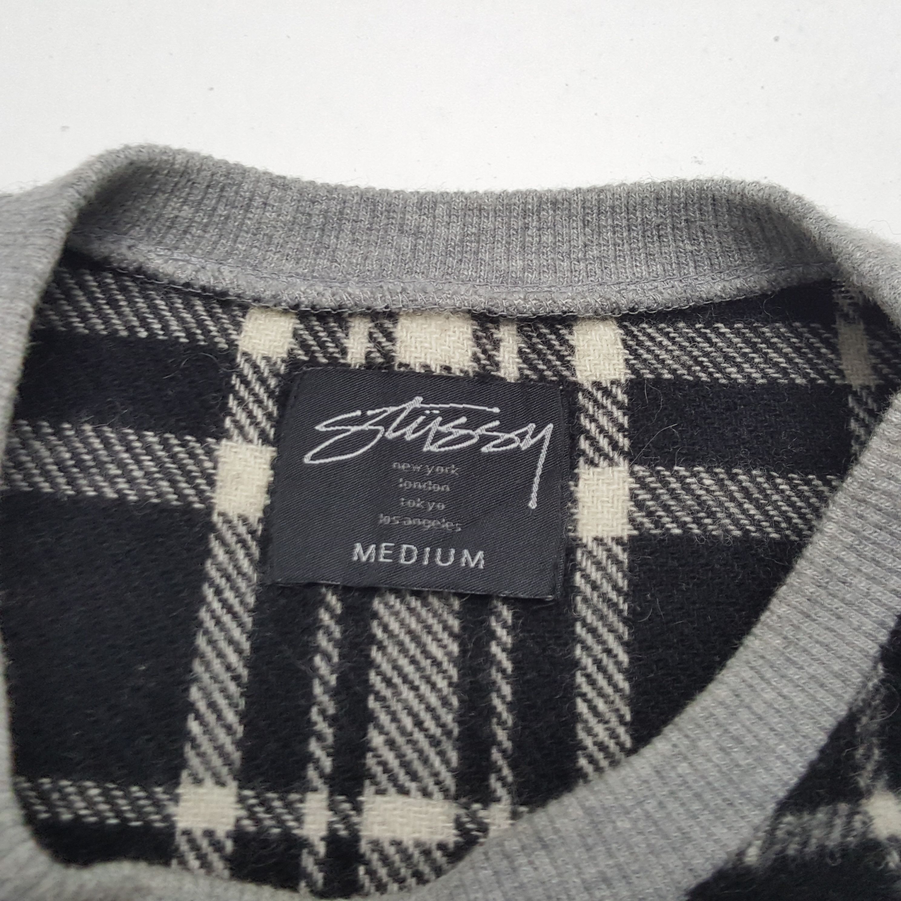 Stussy × Vintage STUSSY Streetwear Skater Logo Style Design Sweatshirt Size US M / EU 48-50 / 2 - 9 Thumbnail