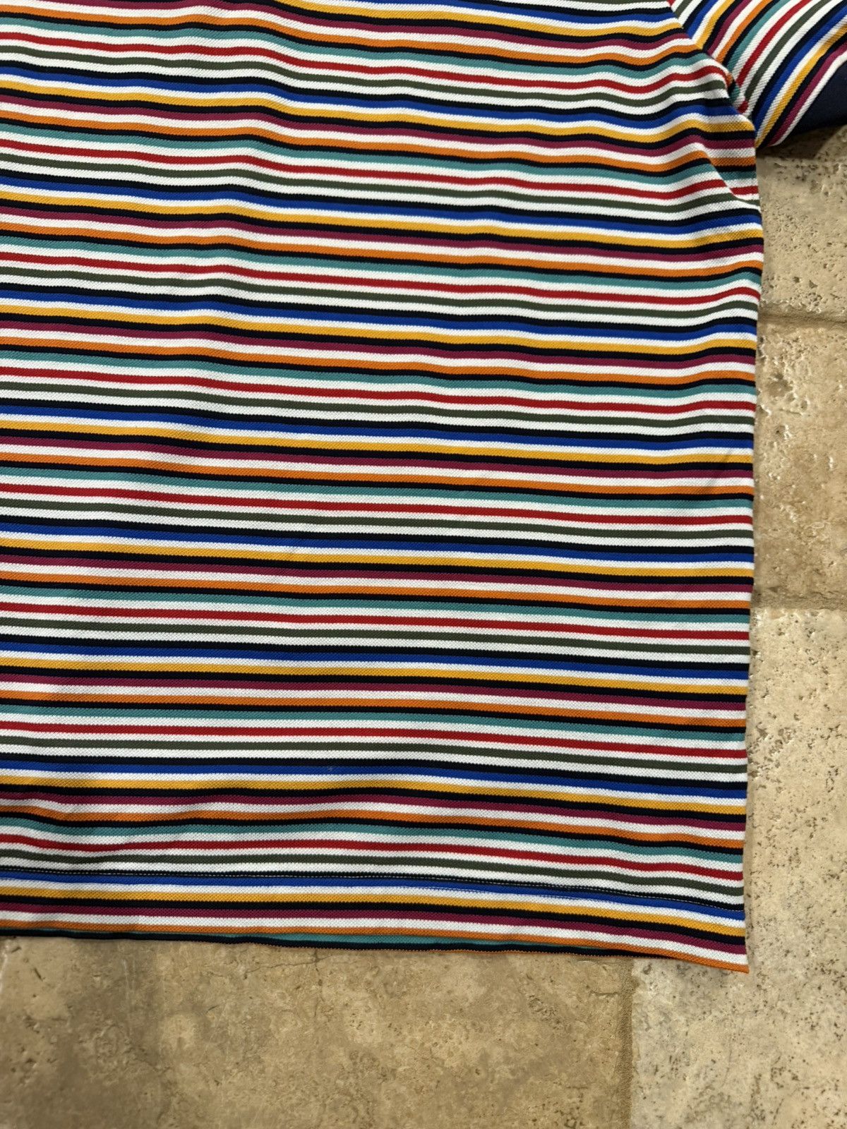 Missoni Missoni Multicolor Striped Polo Shirt Size US XL / EU 56 / 4 - 9 Thumbnail