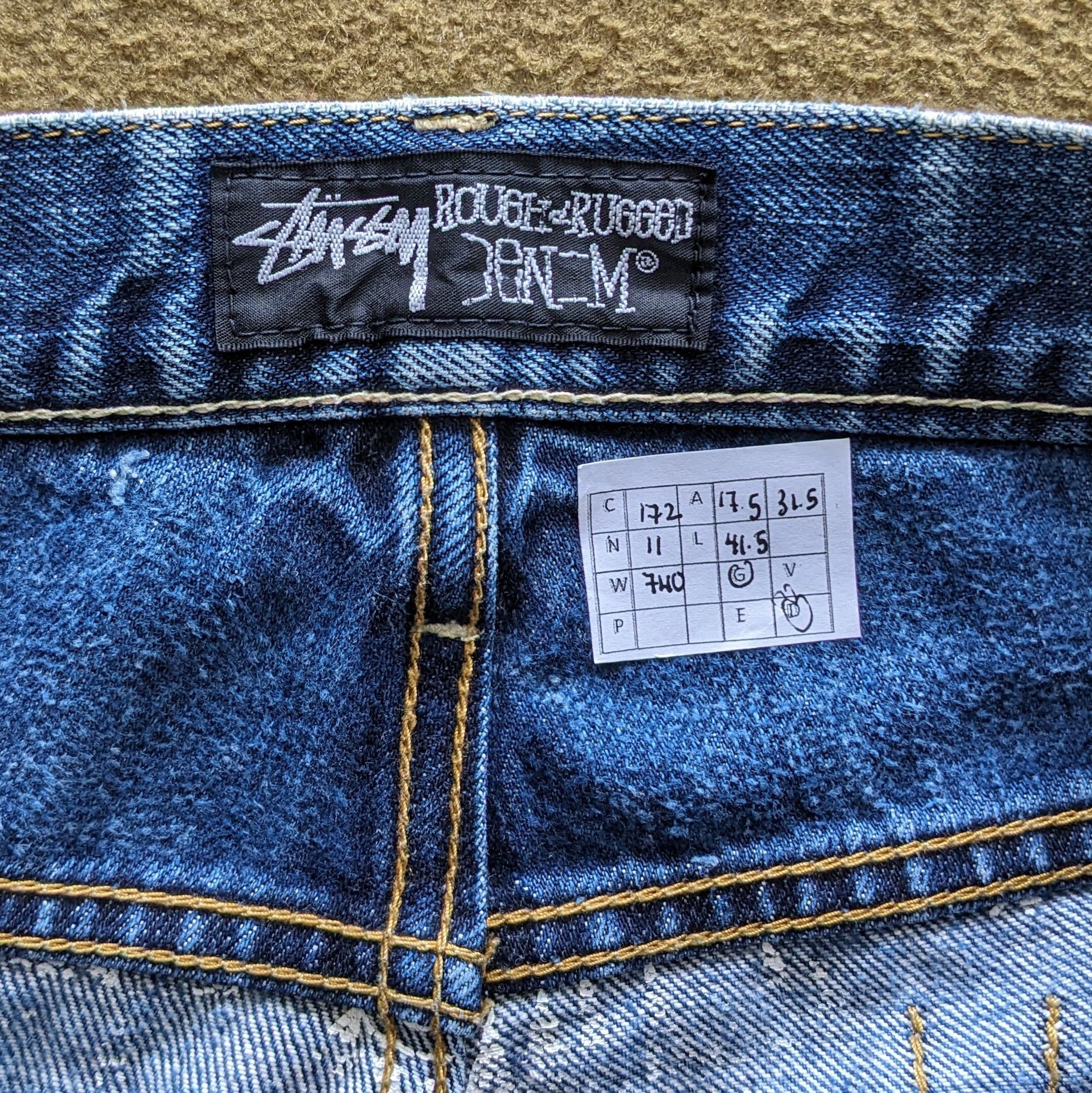 Stussy × Vintage Vintage STUSSY Streetwear Skateboard Style Jeans Size US 35 - 11 Thumbnail