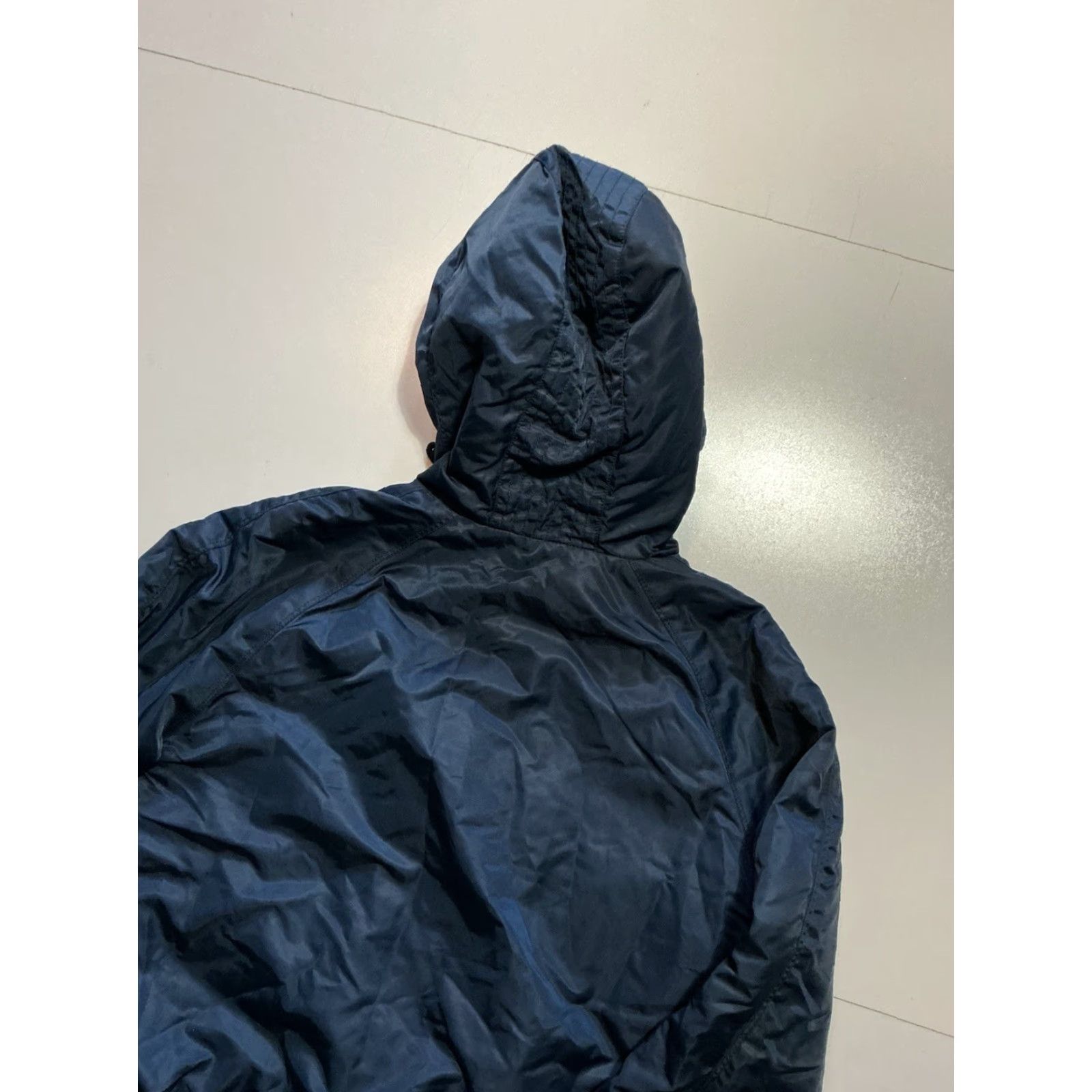 Doublet VINTAGE Whyred Bomber Jacket Navy Blue Army Hooded Zip Men M Size Navy Blue Army Bomber Jacket Mens Zip Size US M / EU 48-50 / 2 - 6 Thumbnail