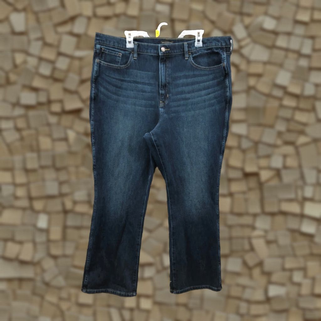 Banana Republic VINTAGE Banana Republic Jeans Plus Size 35L Womens High Rise Crop Bootcut Dark Blue Size 24" / US 00 / IT 34 - 1 Thumbnail