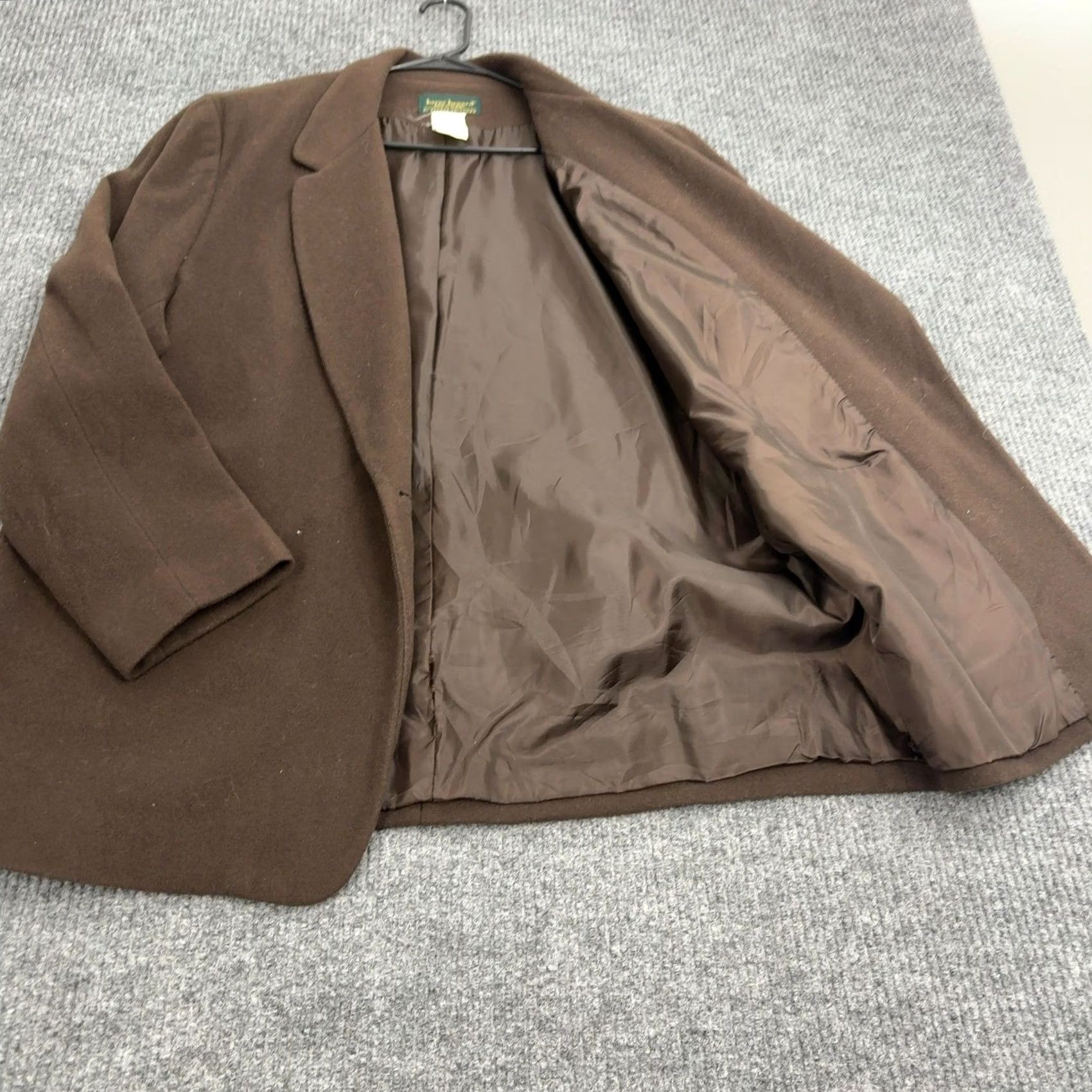 Vintage VINTAGE Harve Benard Blazer Womens 18W Brown Wool Cashmere Single-Breasted Notch Lined 52 in Chest Plus Size 18W Mens Women Girls Size XXL / US 16-18 / IT 52-54 - 4 Thumbnail
