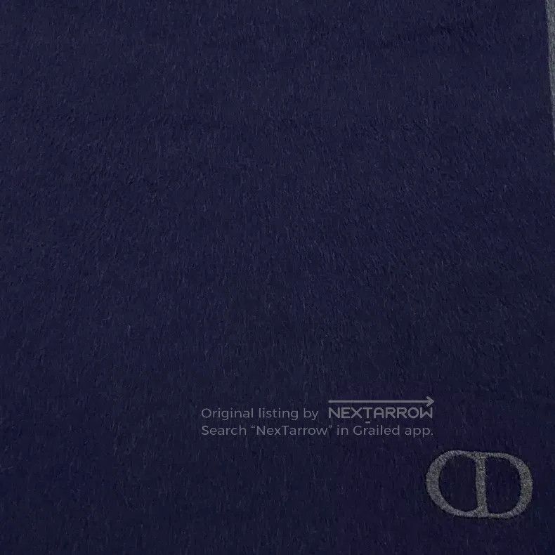Dior Dior Dark blue CD letter embroidery mulberry silk tassel s Size ONE SIZE - 2 Thumbnail