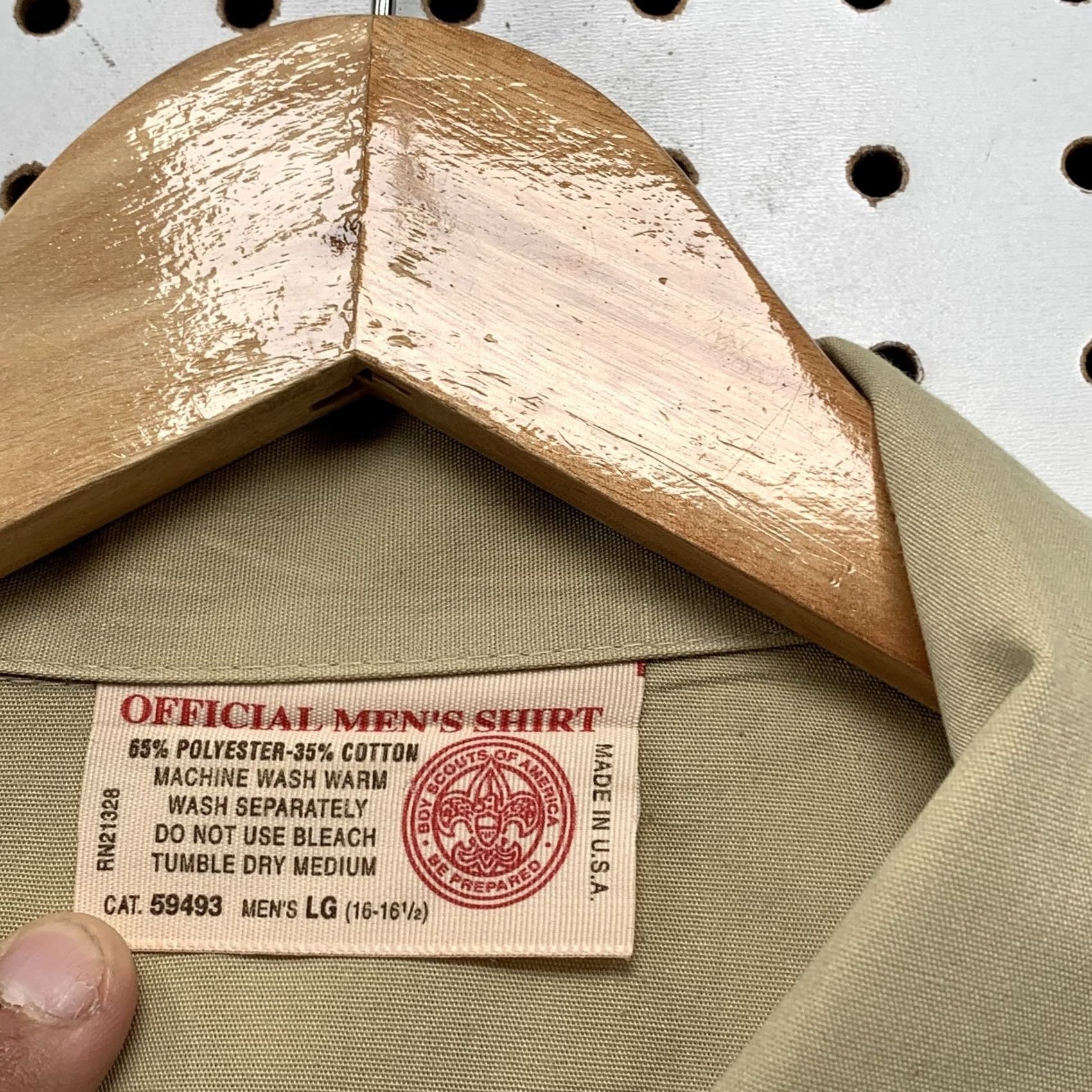 Vintage Vintage Boy Scouts of America Mens Shirt L Khaki Short Sleeve Size US L / EU 52-54 / 3 - 3 Thumbnail
