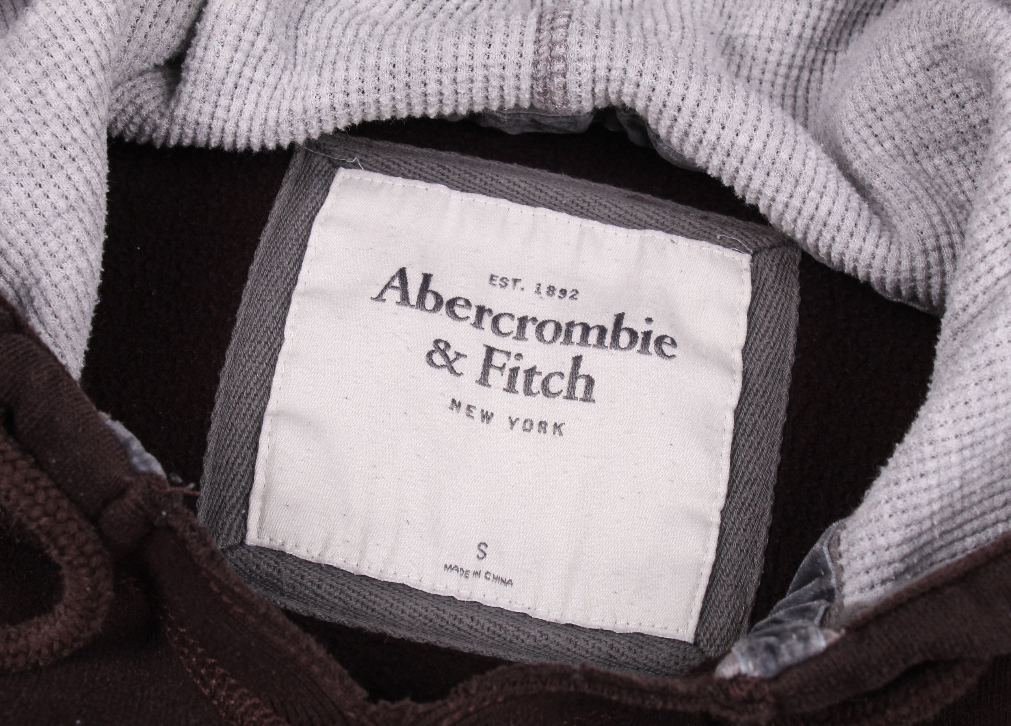 Abercrombie & Fitch × Vintage Vintage Abercrombie & Fitch Y2K Brown Hoodie Size S / US 4 / IT 40 - 5 Thumbnail