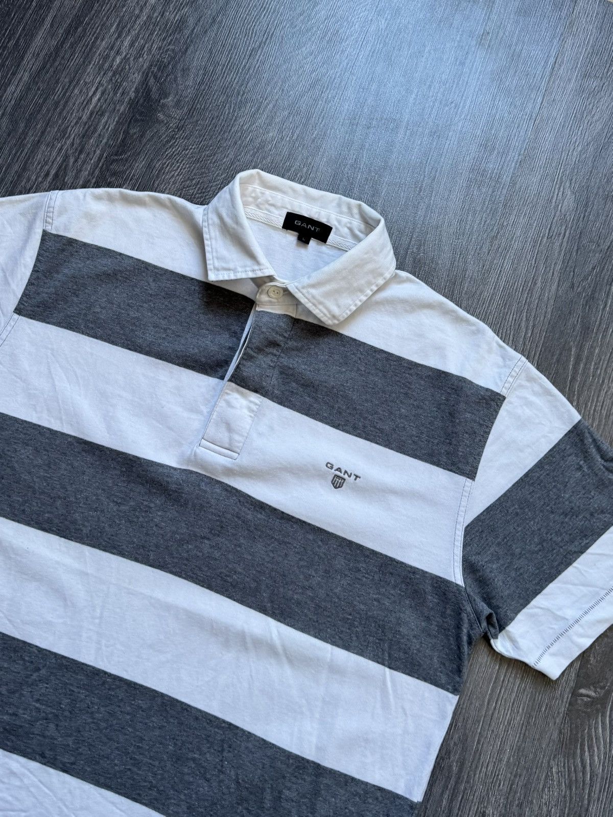 Gant × Old Navy × Vintage Retro Vintage Gant Stripe Polo Shirt Size US L / EU 52-54 / 3 - 5 Thumbnail