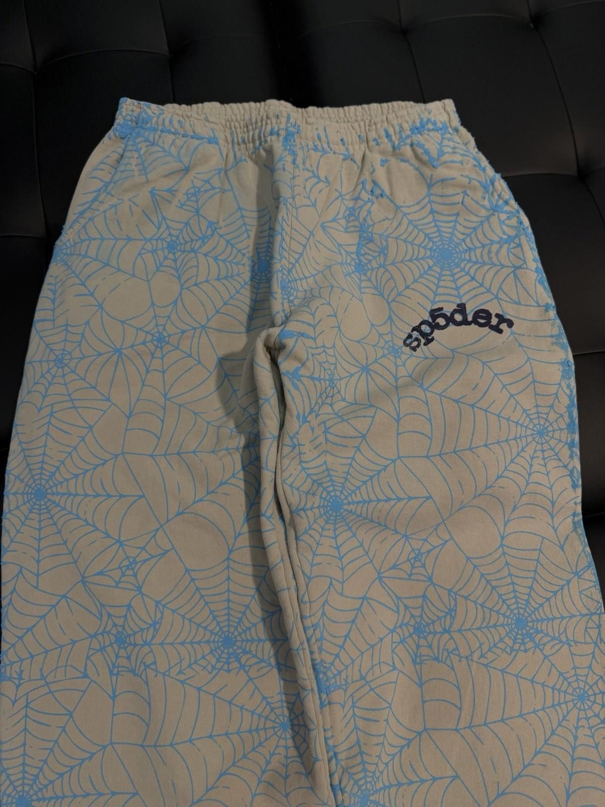 Sp5der Size L - Sp5der Worldwide Blue Sweatpants Young Thug Spider Size US 34 / EU 50 - 5 Thumbnail