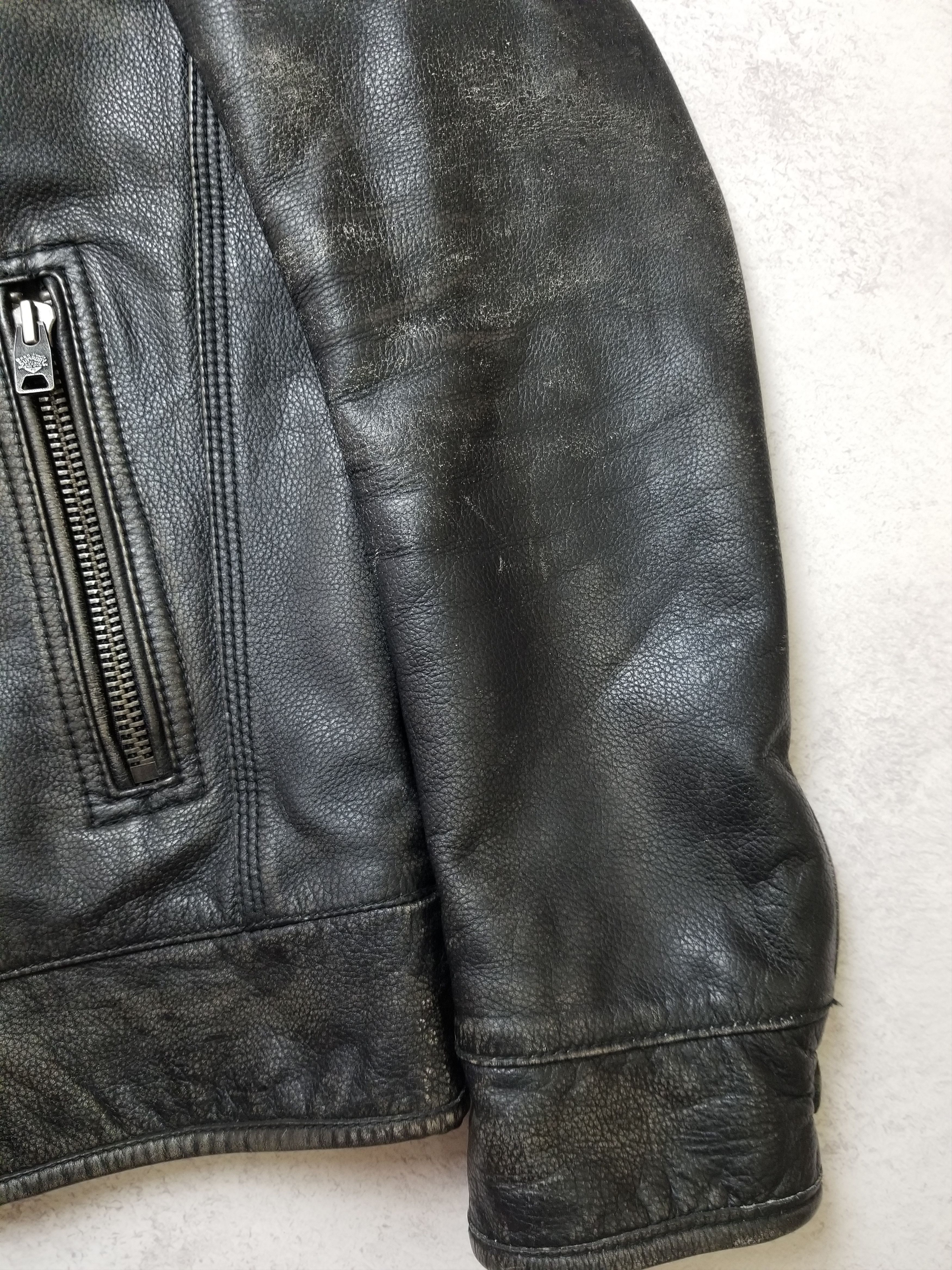 Superdry Leather Motorcycle Jacket RARE Limited UK Indian Chief Size US L / EU 52-54 / 3 - 13 Thumbnail