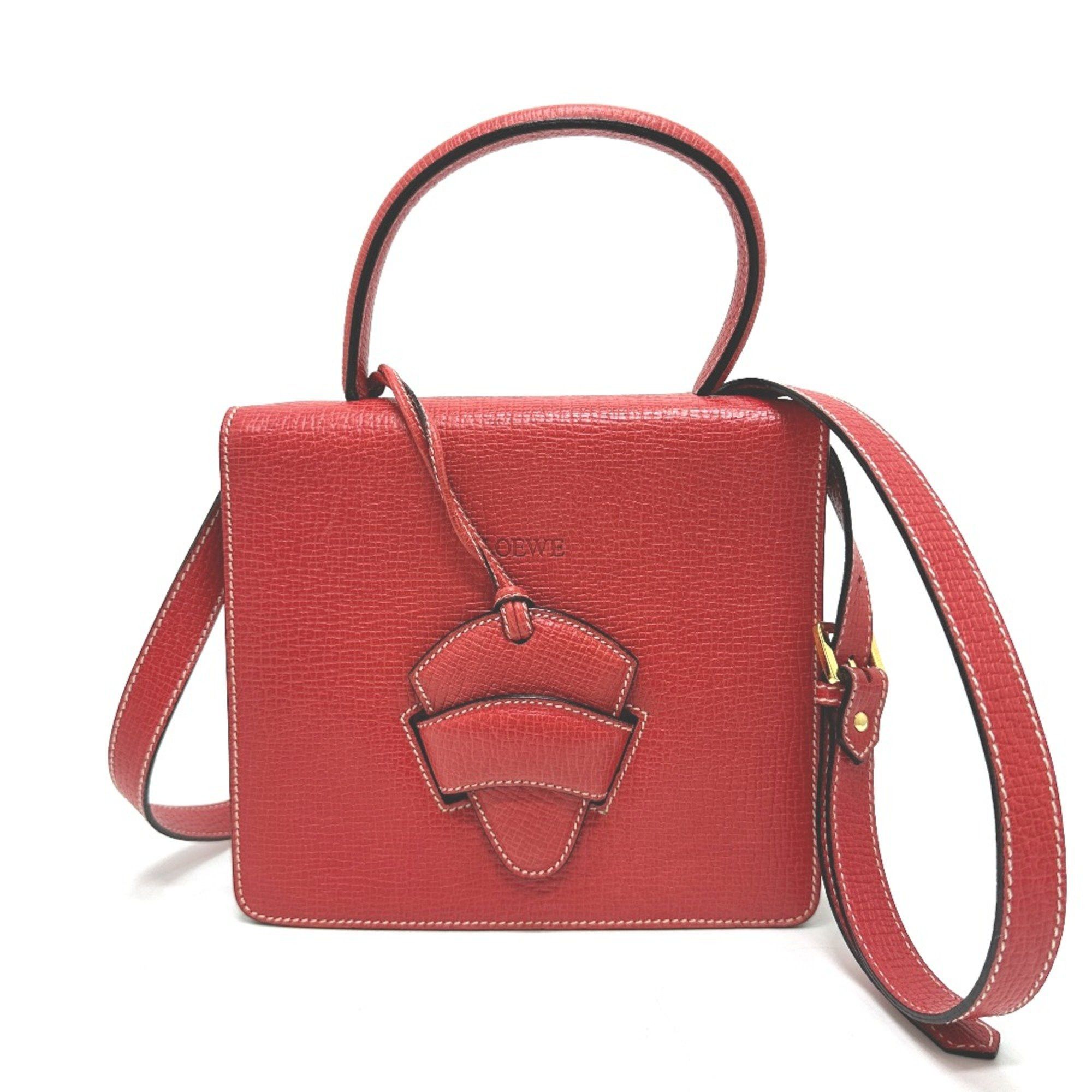 Loewe Loewe 2WAY Shoulder Hand Bag Red Size ONE SIZE - 1 Thumbnail