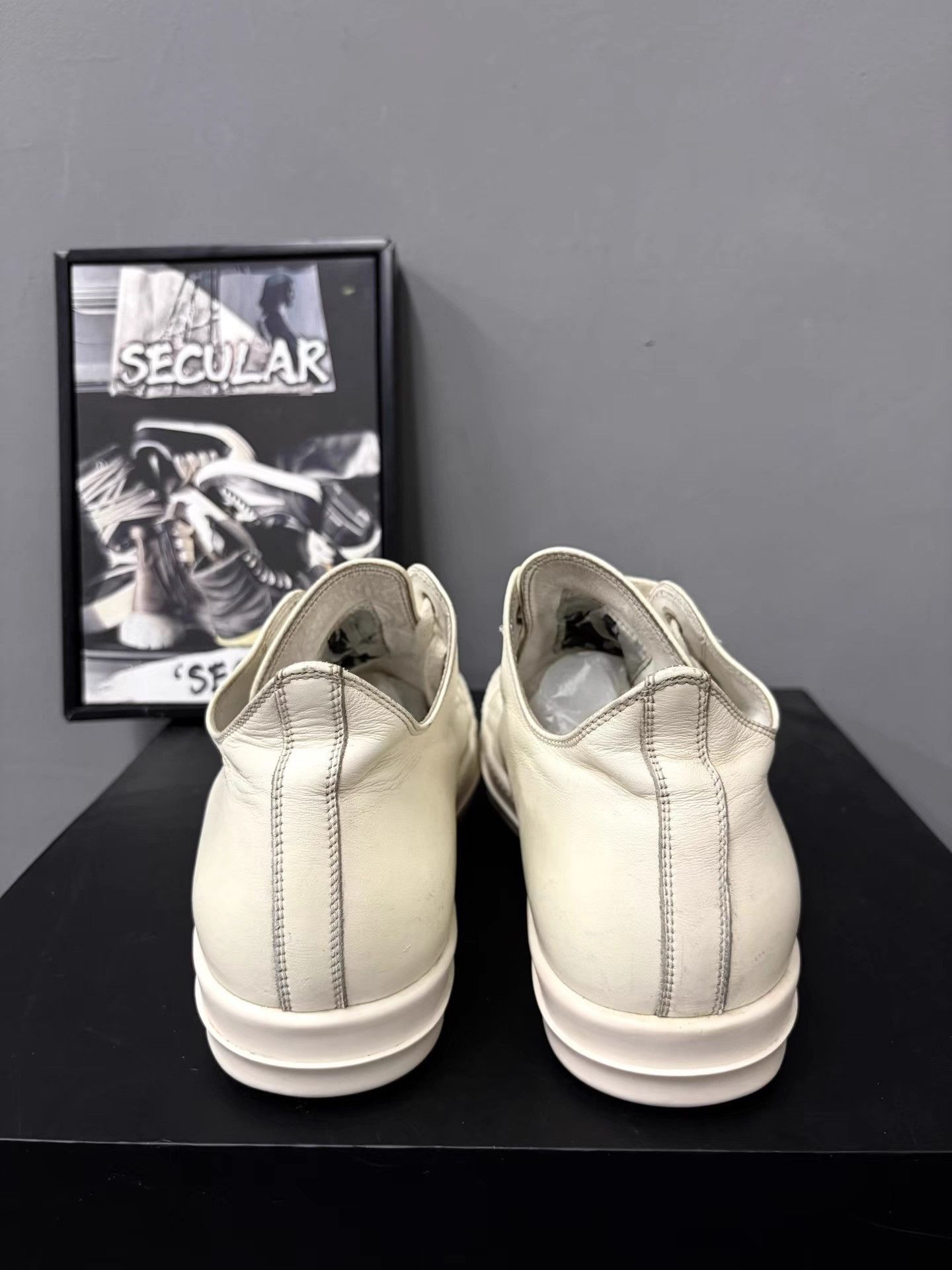 Rick Owens Rick Owens Mainline Milk White Low Sneakers K34 Size US 10.5 / EU 43-44 - 7 Thumbnail
