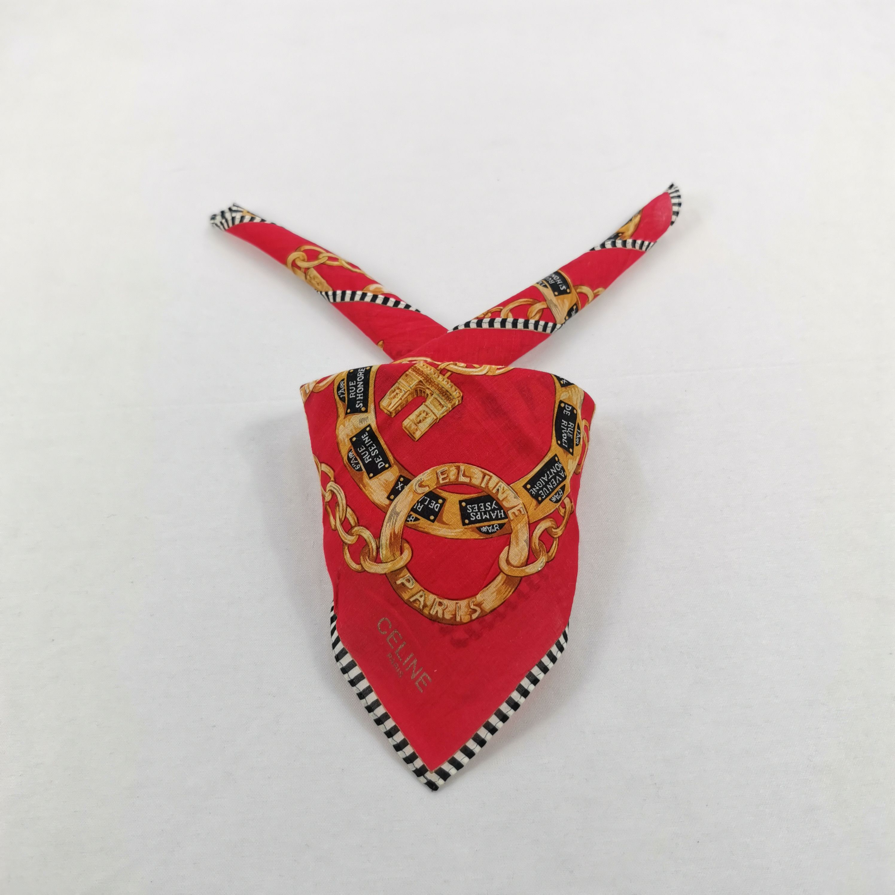 Celine Vintage Celine Paris Handkerchief Bandana Pocket Square Size ONE SIZE - 1 Thumbnail