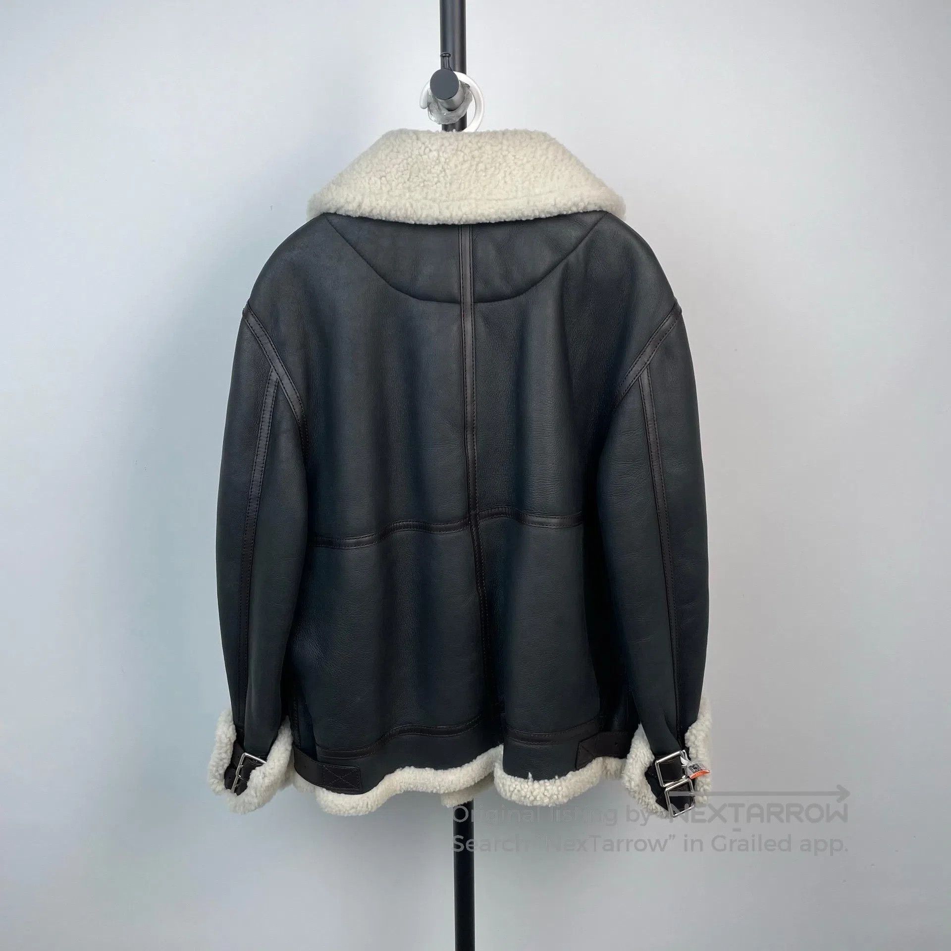 Loewe Loewe Black bi-color leather and fur hooded jacket with fu Size US S / EU 44-46 / 1 - 2 Thumbnail