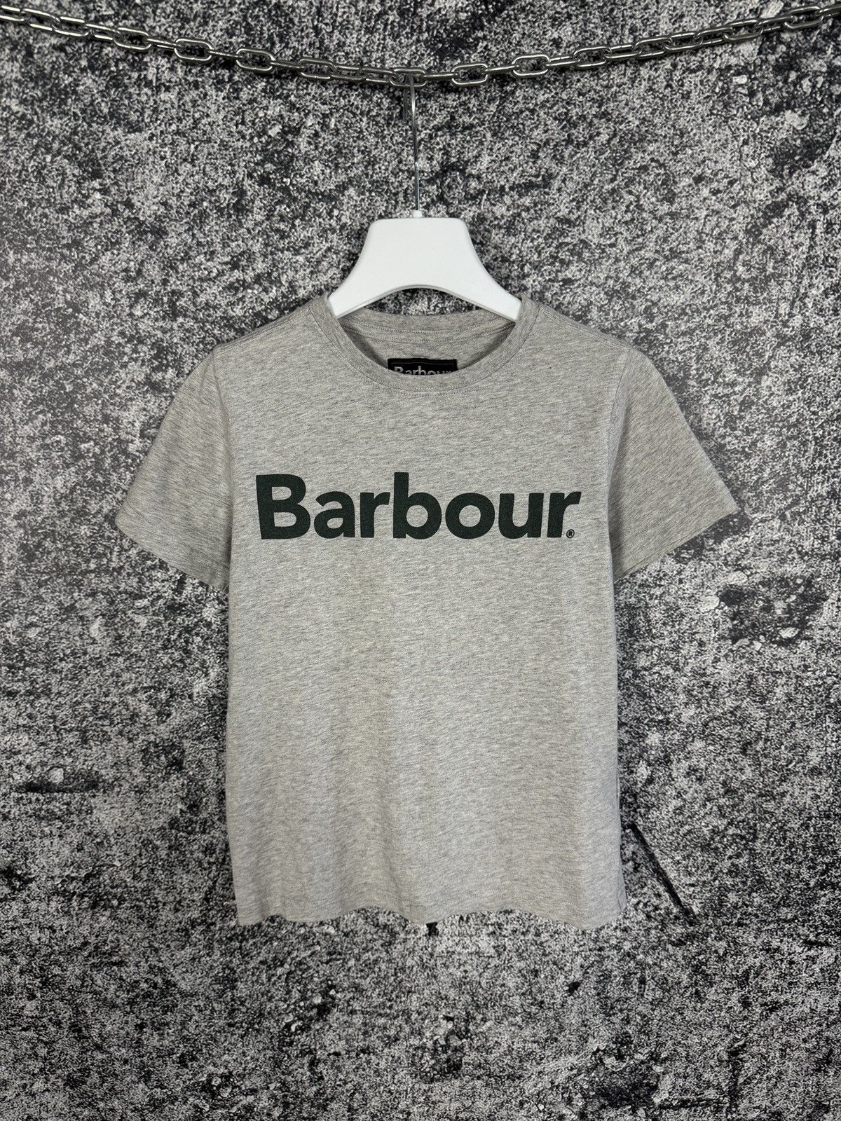 Barbour Barbour Kids T-Shirt Boys Big Logo Tee Casual Classic Top Size US XXS / EU 40 - 1 Thumbnail