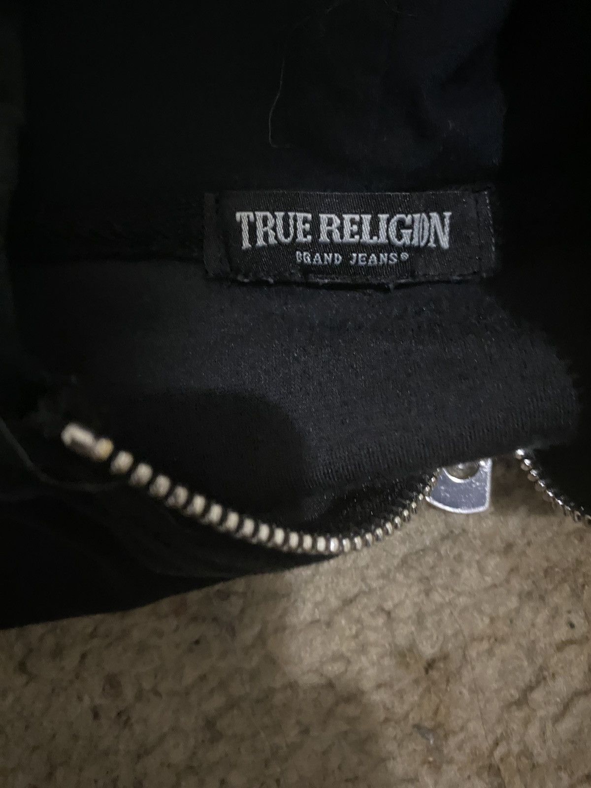 True Religion Cropped black velvet True Religion hoodie Size S / US 4 / IT 40 - 3 Thumbnail