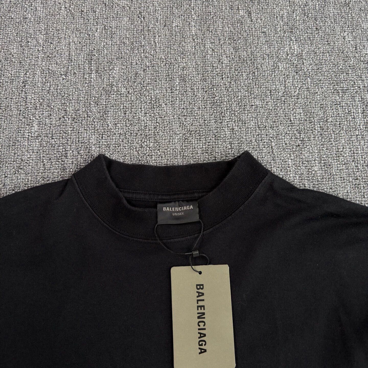 Balenciaga Balenciaga Phantom Overlap Logo Black Tee US 1 Near New Size US S / EU 44-46 / 1 - 3 Thumbnail