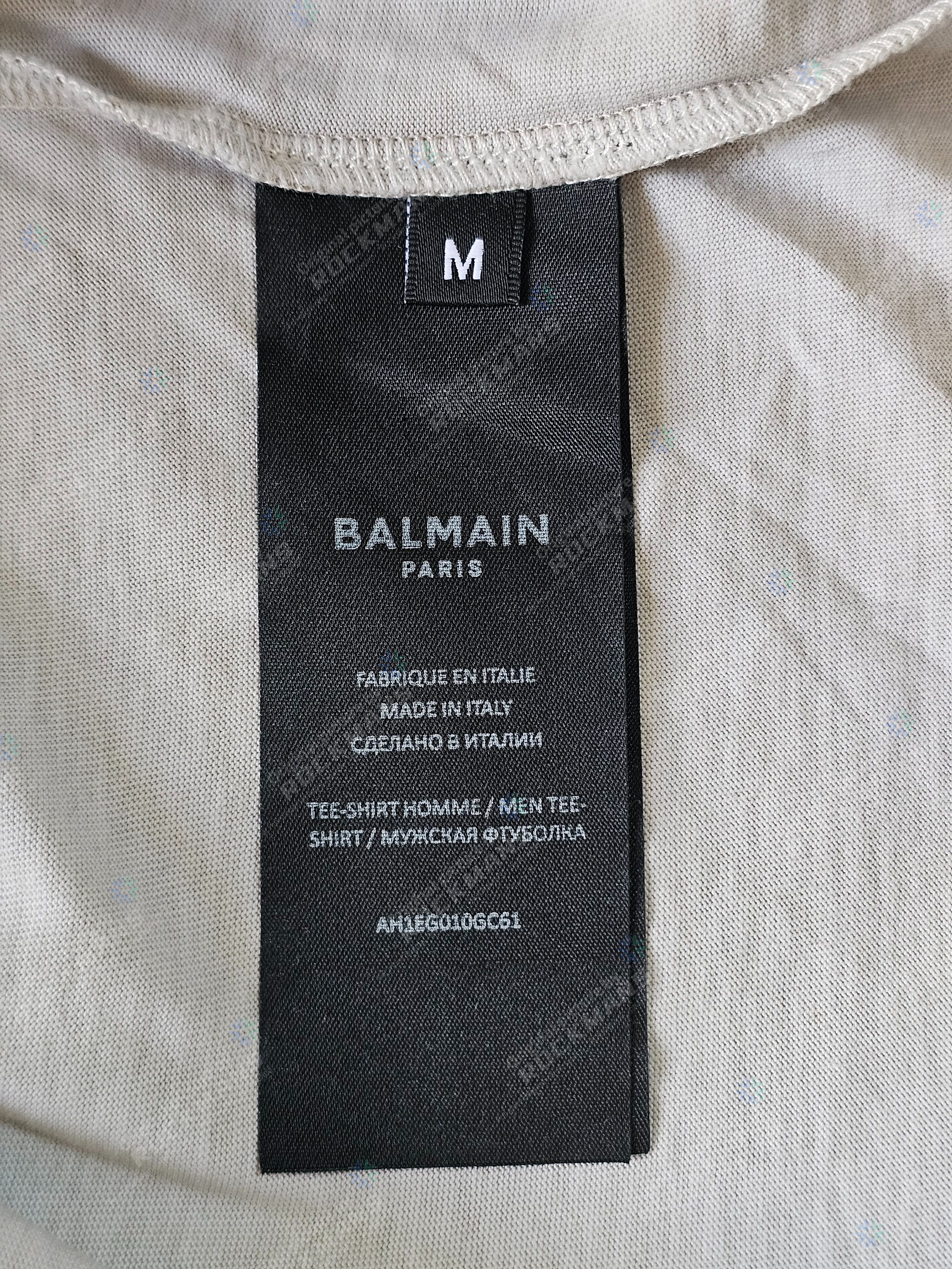 Balmain Balmain Men's Desert Oversize T-Shirt in Sand/Mole M Size US M / EU 48-50 / 2 - 7 Thumbnail