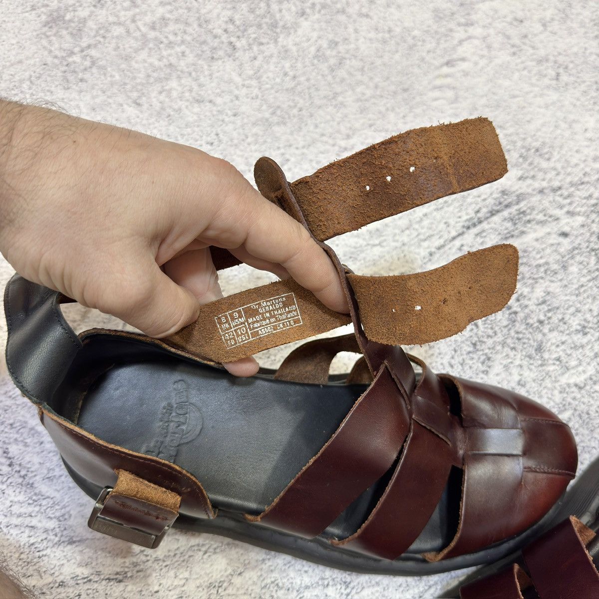 Dr. Martens Dr. Martens Geraldo Gladiator Leather Sandals US9 UK8 EU42 Size US 9 / EU 42 - 13 Thumbnail