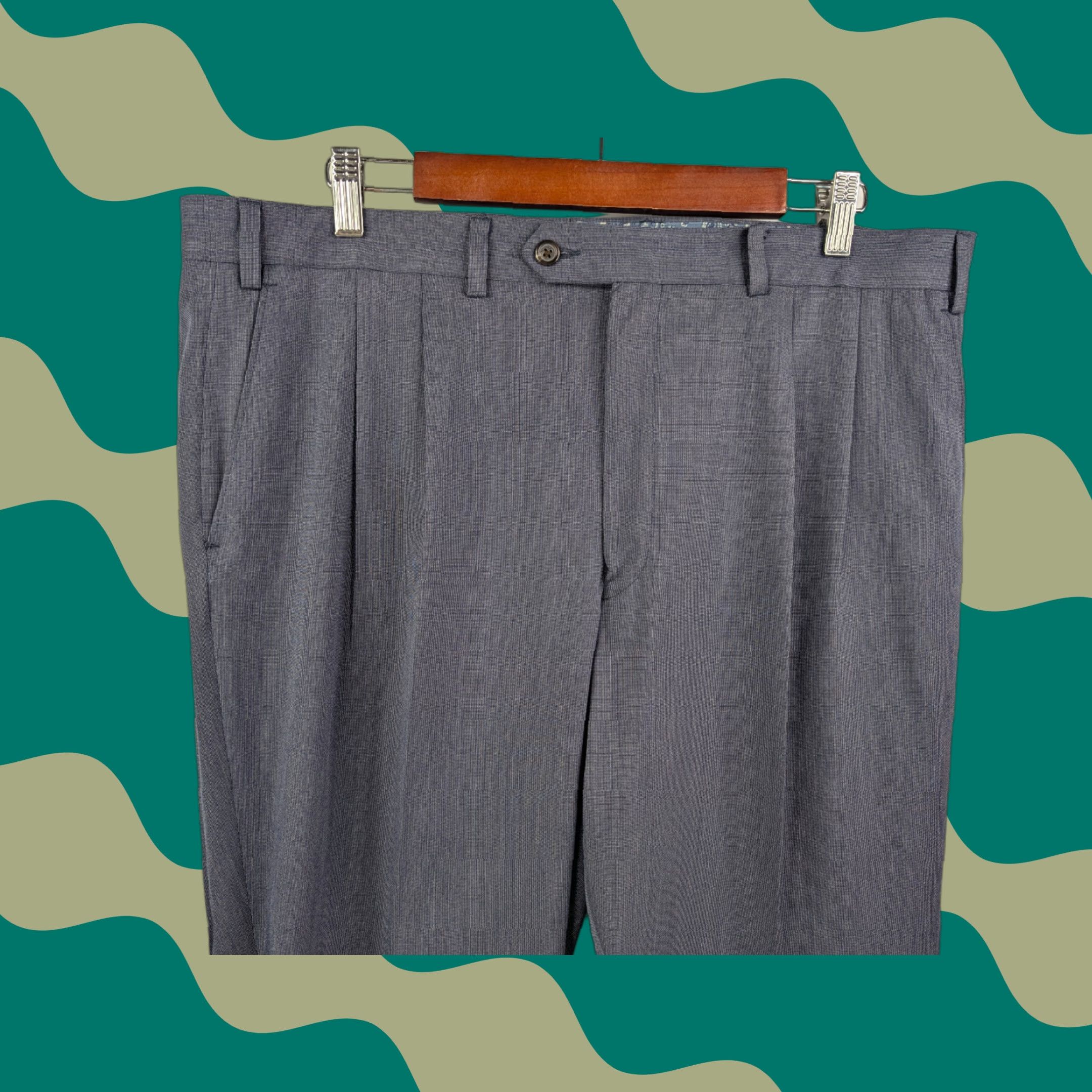 Ralph Lauren Ralph Lauren Dress Pants Mens 38x32 Navy Blue Pleated Poly Blend Slacks Wedding Preppy Size US 38 / EU 54 - 1 Thumbnail